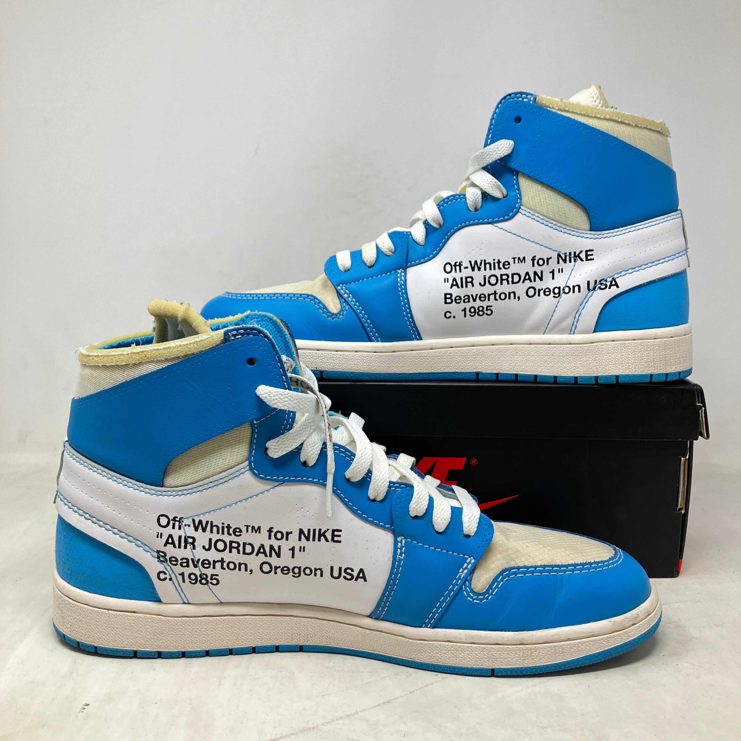 Jordan 1 Retro High Off-White University Blue (Sample)