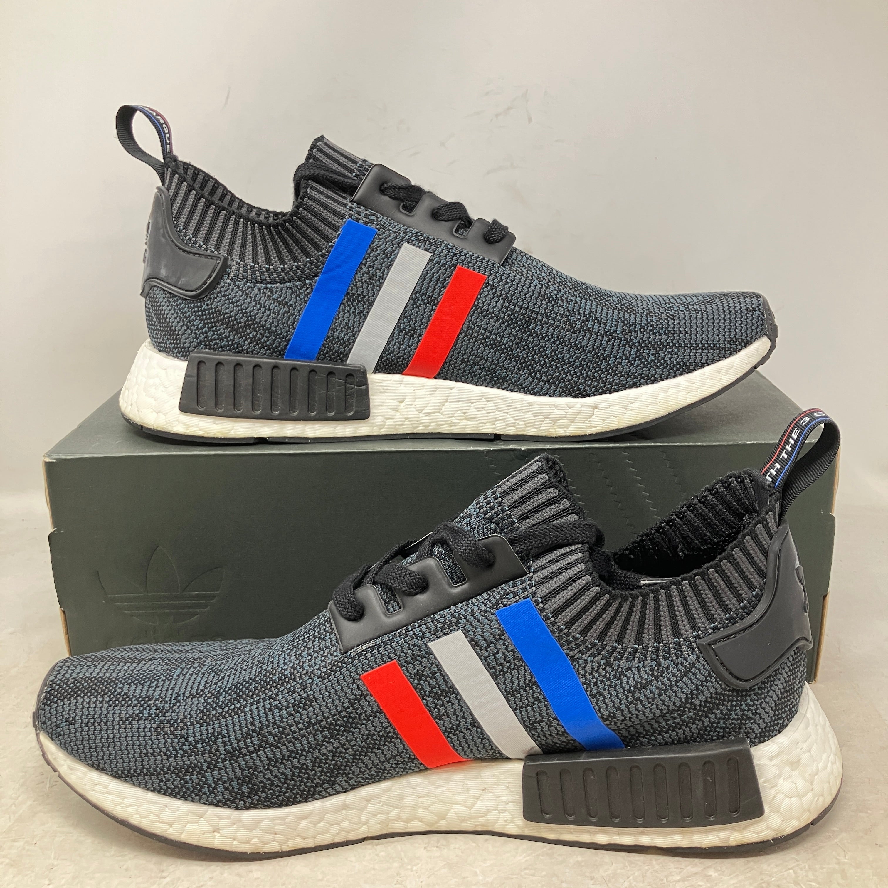 adidas NMD R1 Tri Color Stripes Black