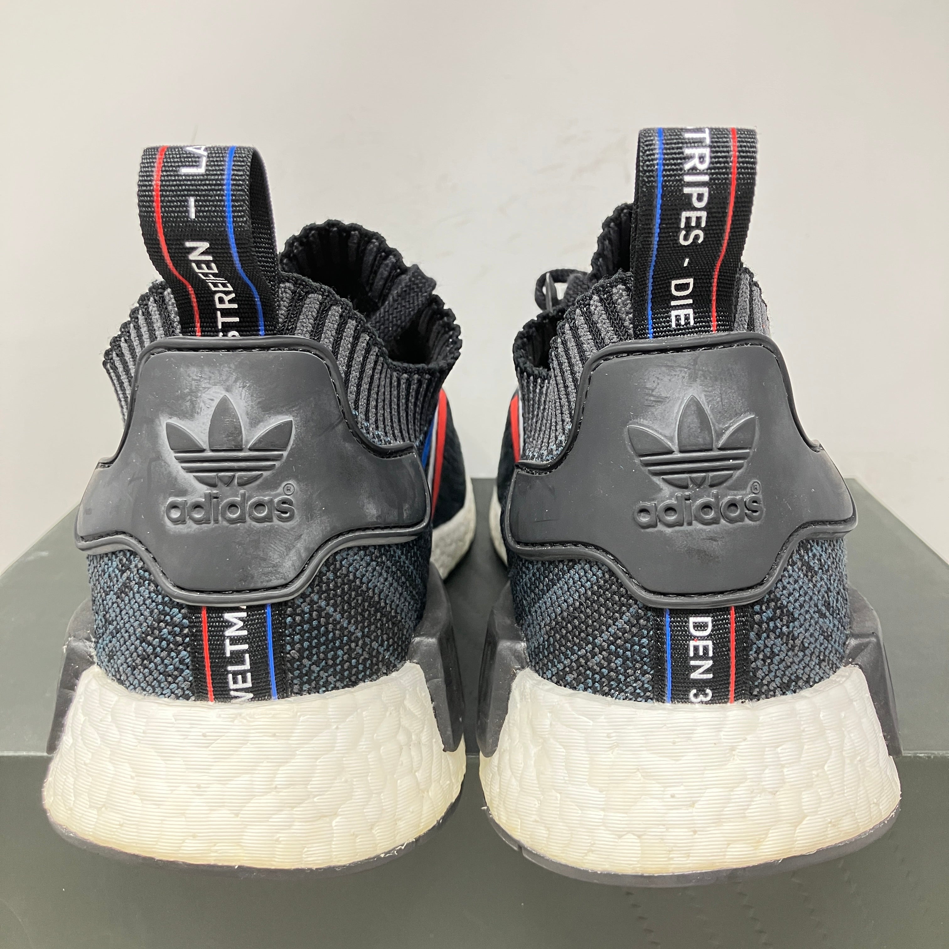 adidas NMD R1 Tri Color Stripes Black