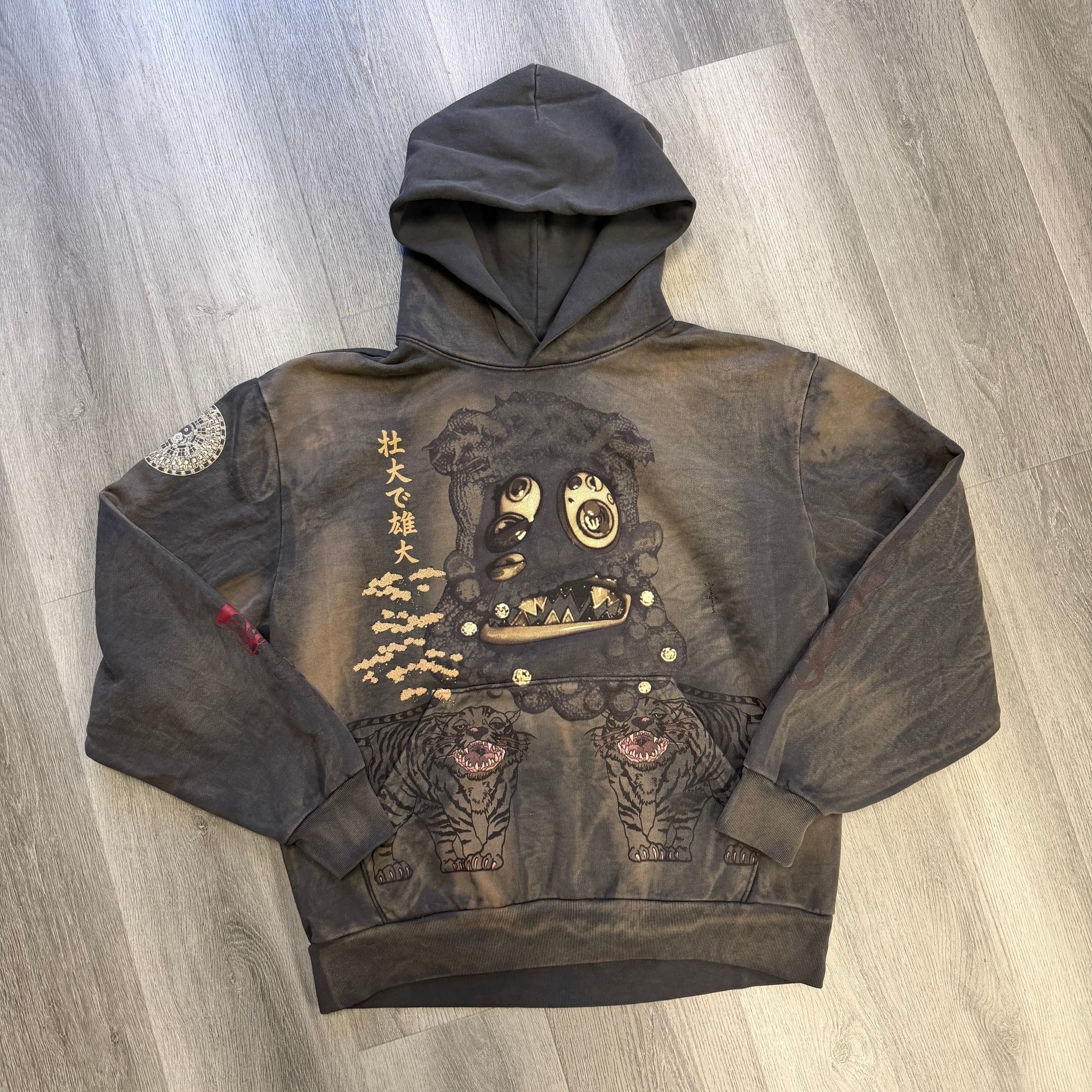 Travis Scott×Takashi Murakamiコラボパーカー Travis Scott Cactus Jack x Fragment x Takashi Murakami Reborn Zip