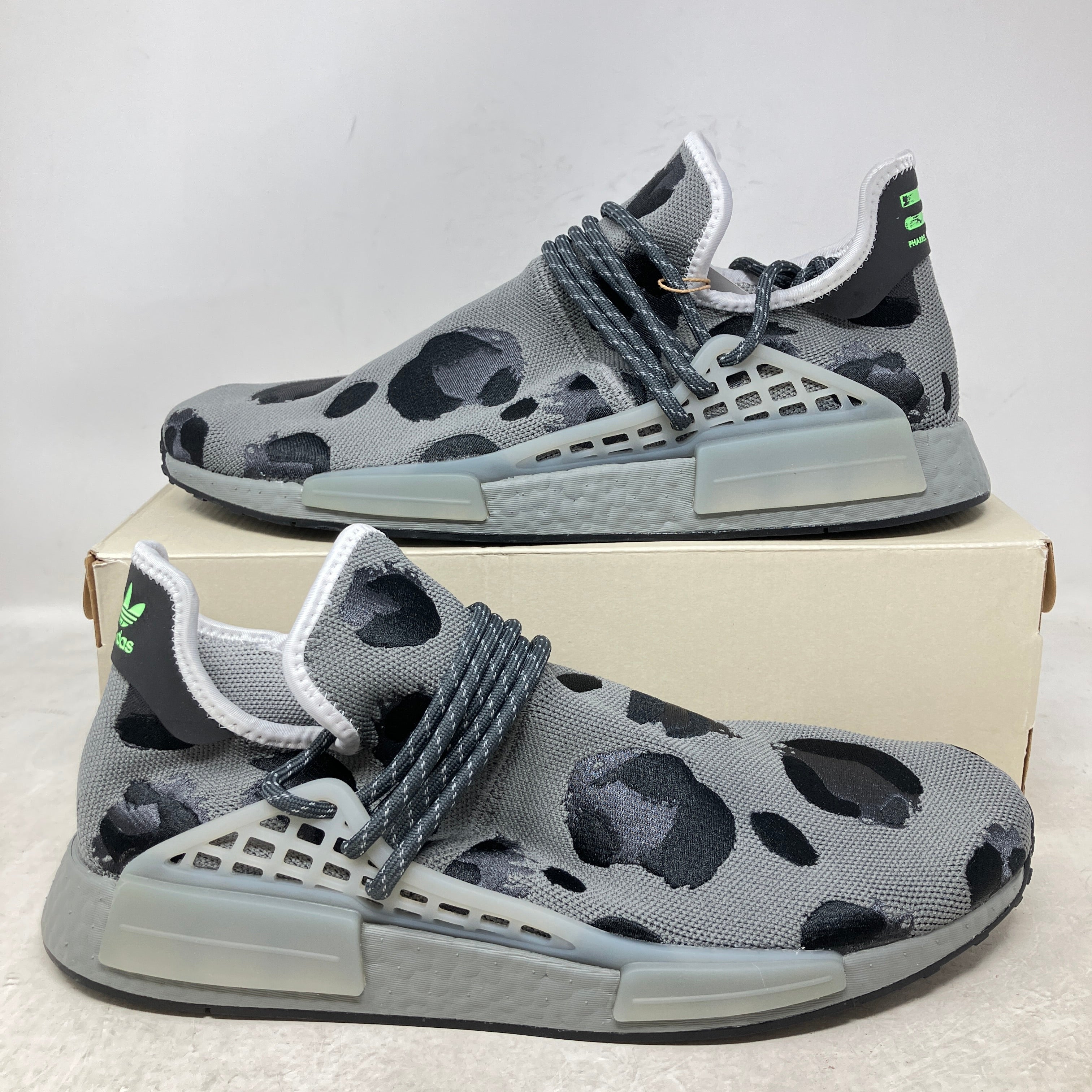 adidas NMD Hu Pharrell Animal Print Ash Grey