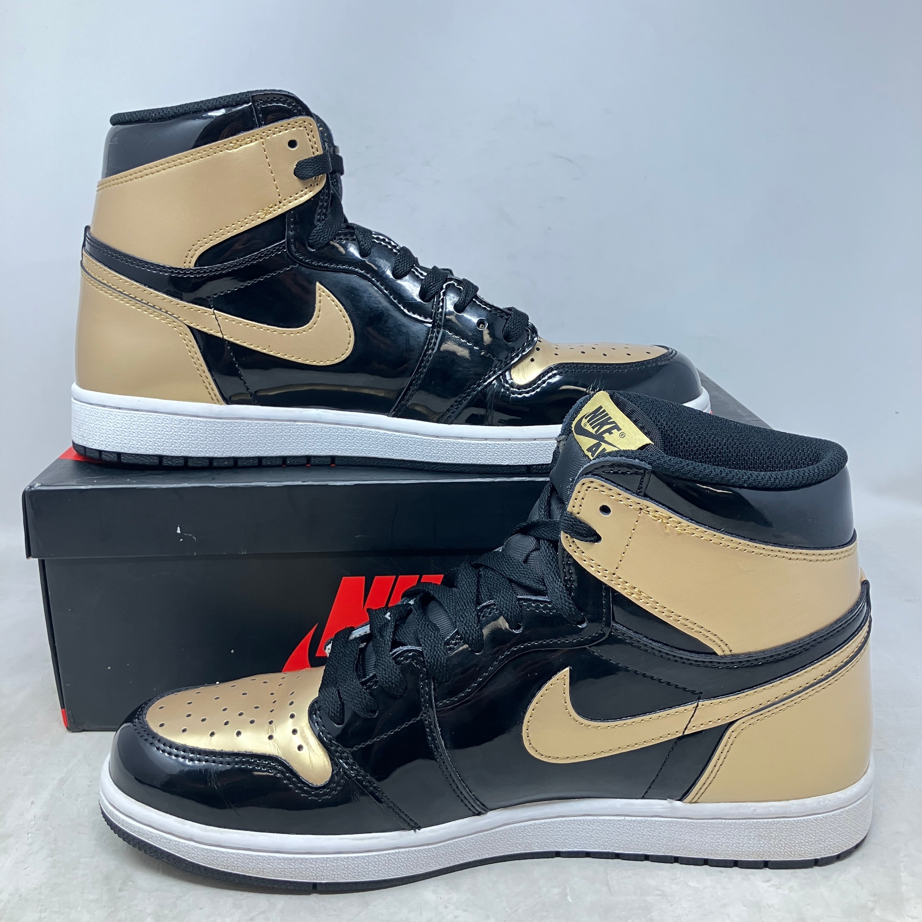 Jordan 1 Retro High NRG Patent Gold Toe
