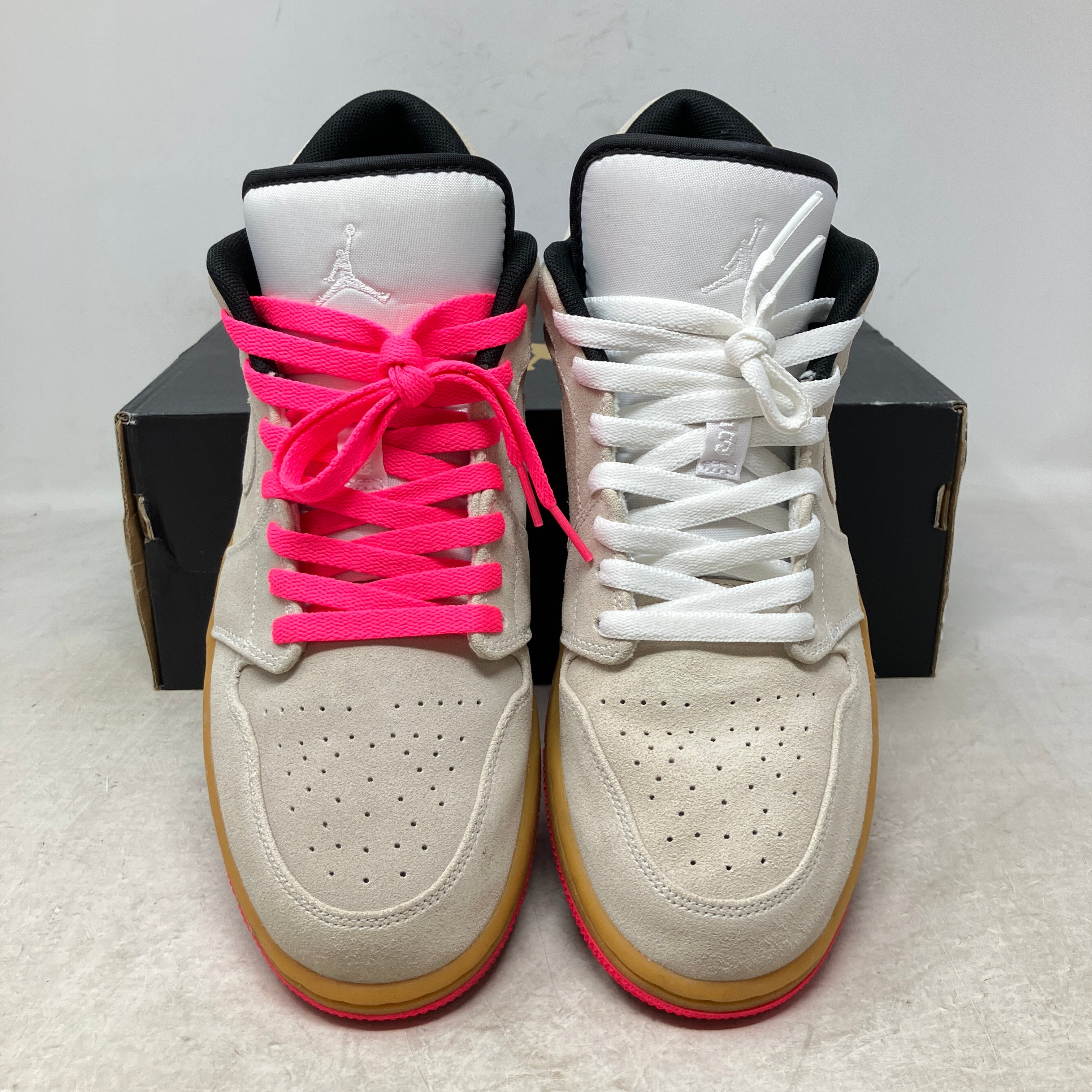 Jordan 1 Low White Gum Hyper Pink