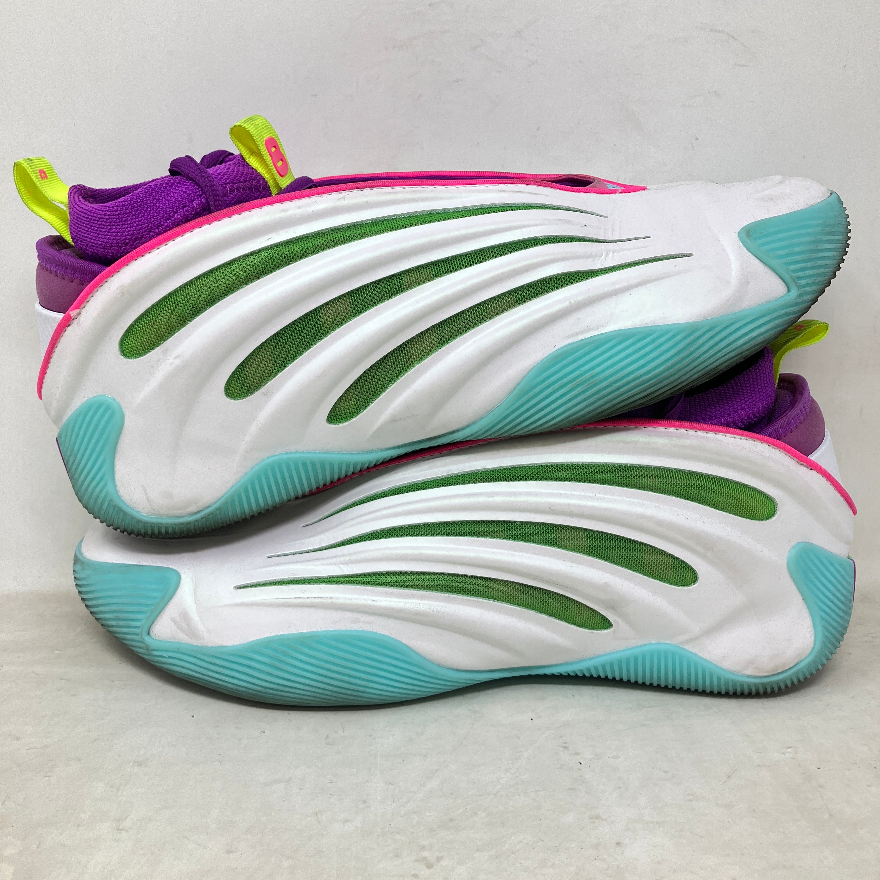 adidas Harden Vol. 9 Jalen Williams White Lucid Lime Pink