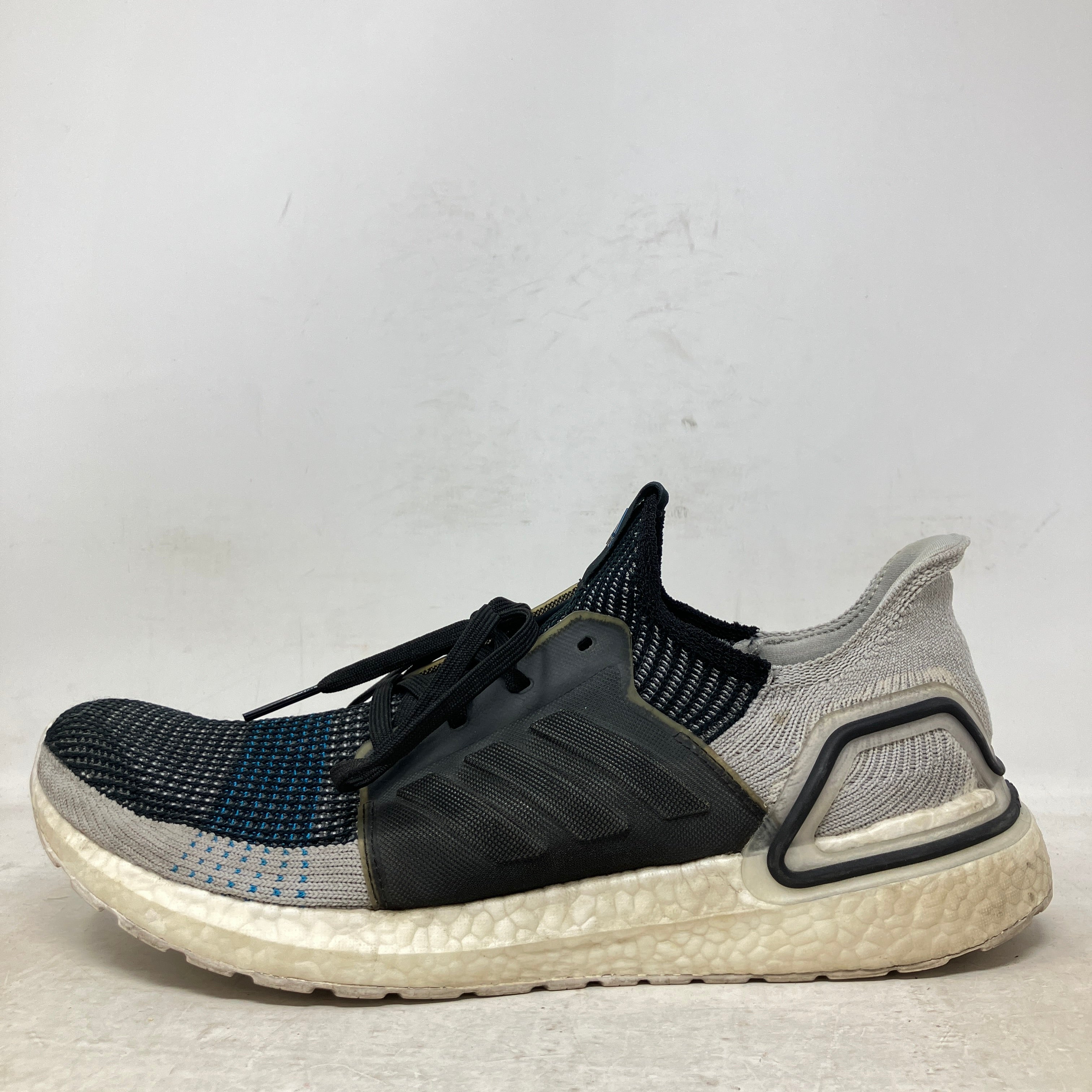 adidas Ultra Boost 19 Core Black Grey Six Shock Cyan
