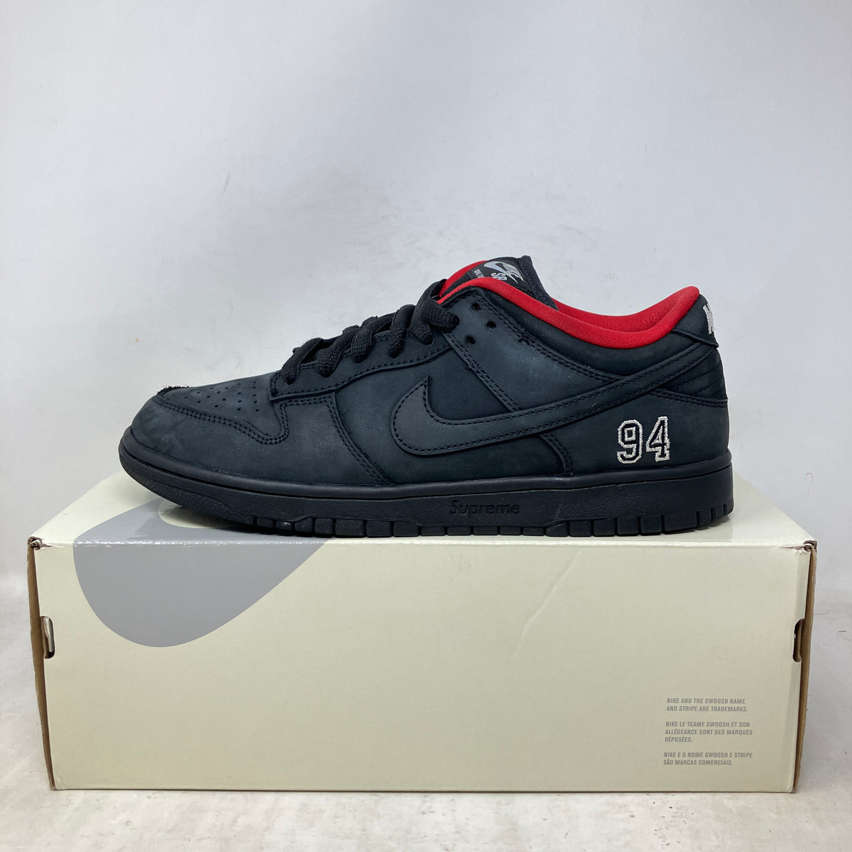 Nike SB Dunk Low Supreme 94 Black