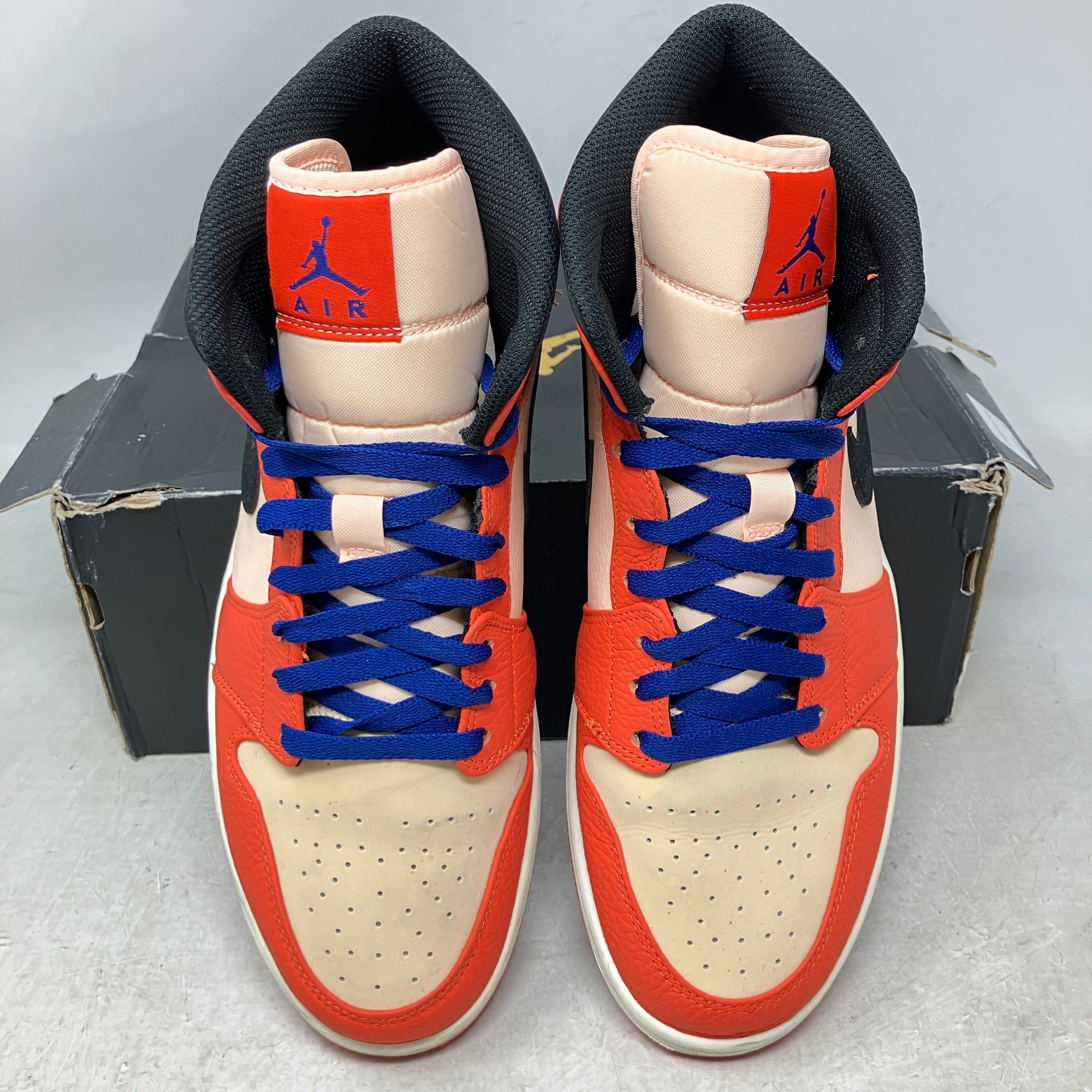 Jordan 1 Mid Team Orange Black