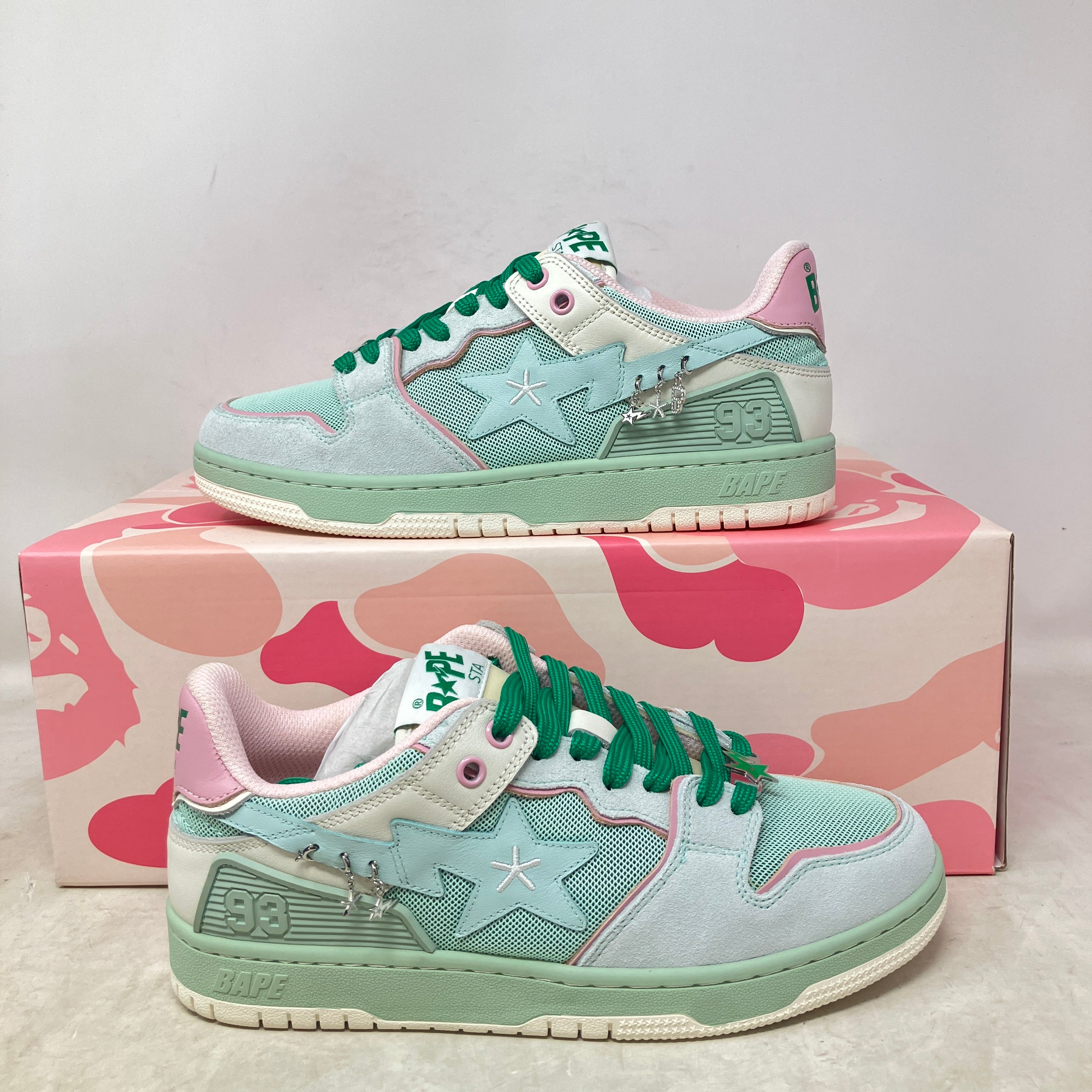 A Bathing Ape Bape SK8 Sta BAPY Minty Green (Women's)