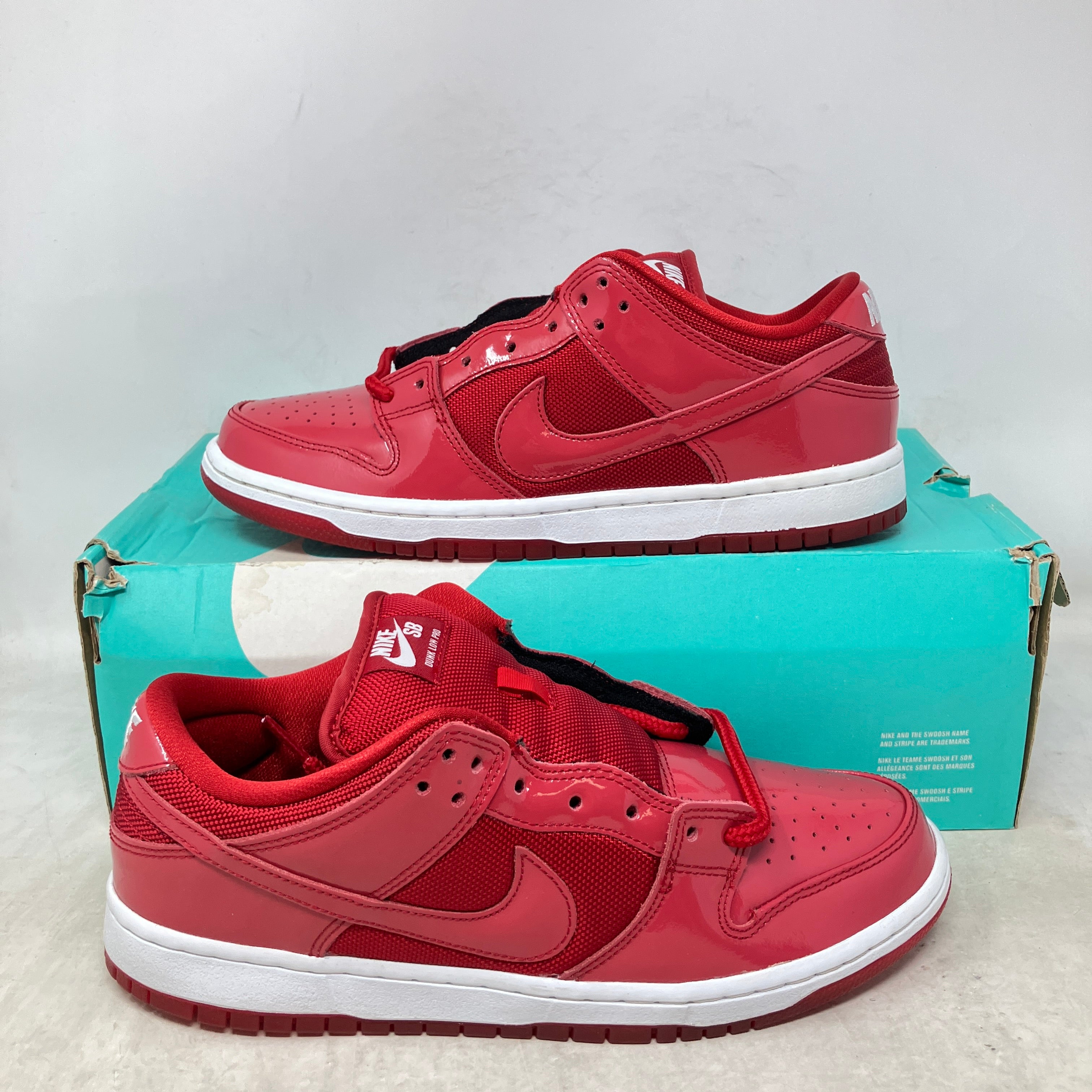 Nike SB Dunk Low Red Patent Leather