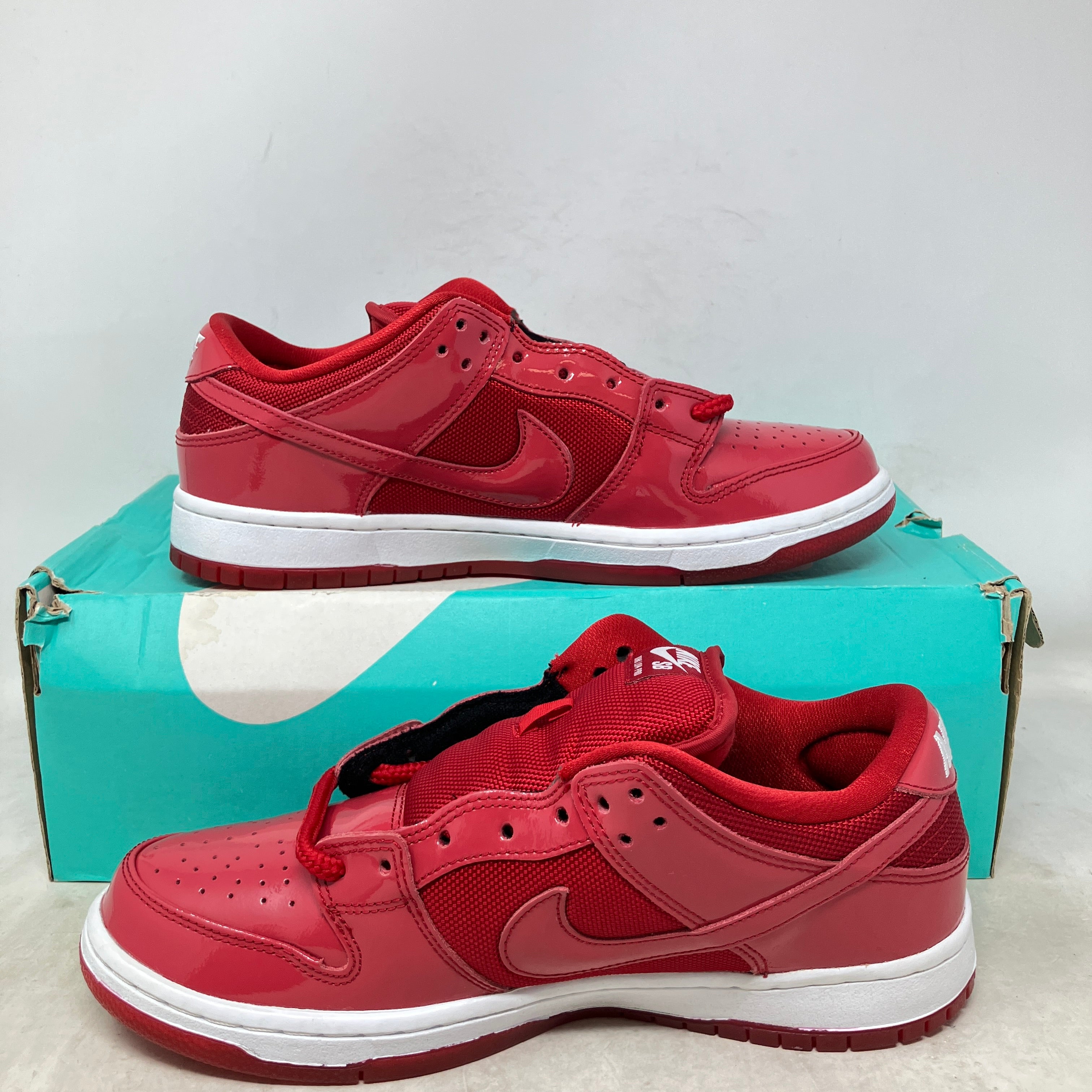 Nike SB Dunk Low Red Patent Leather