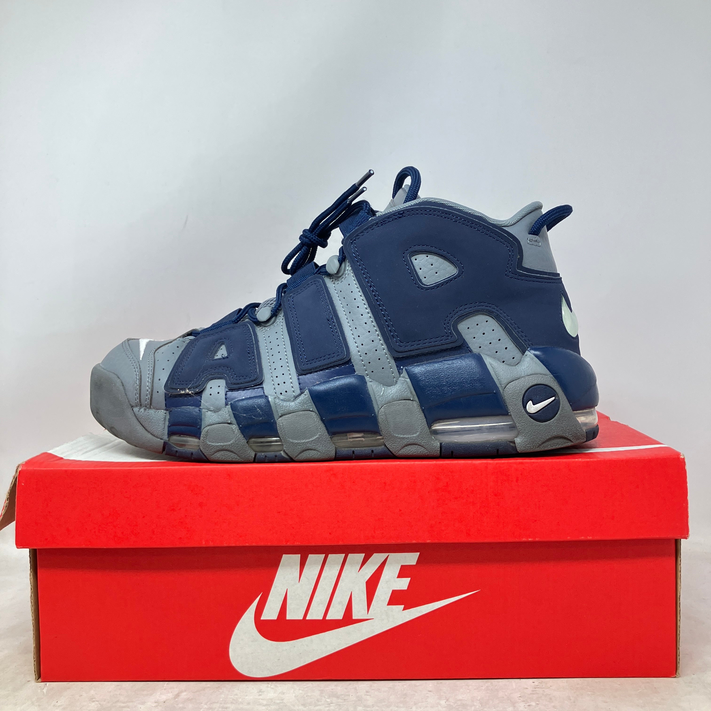 Nike Air More Uptempo Cool Grey Midnight Navy