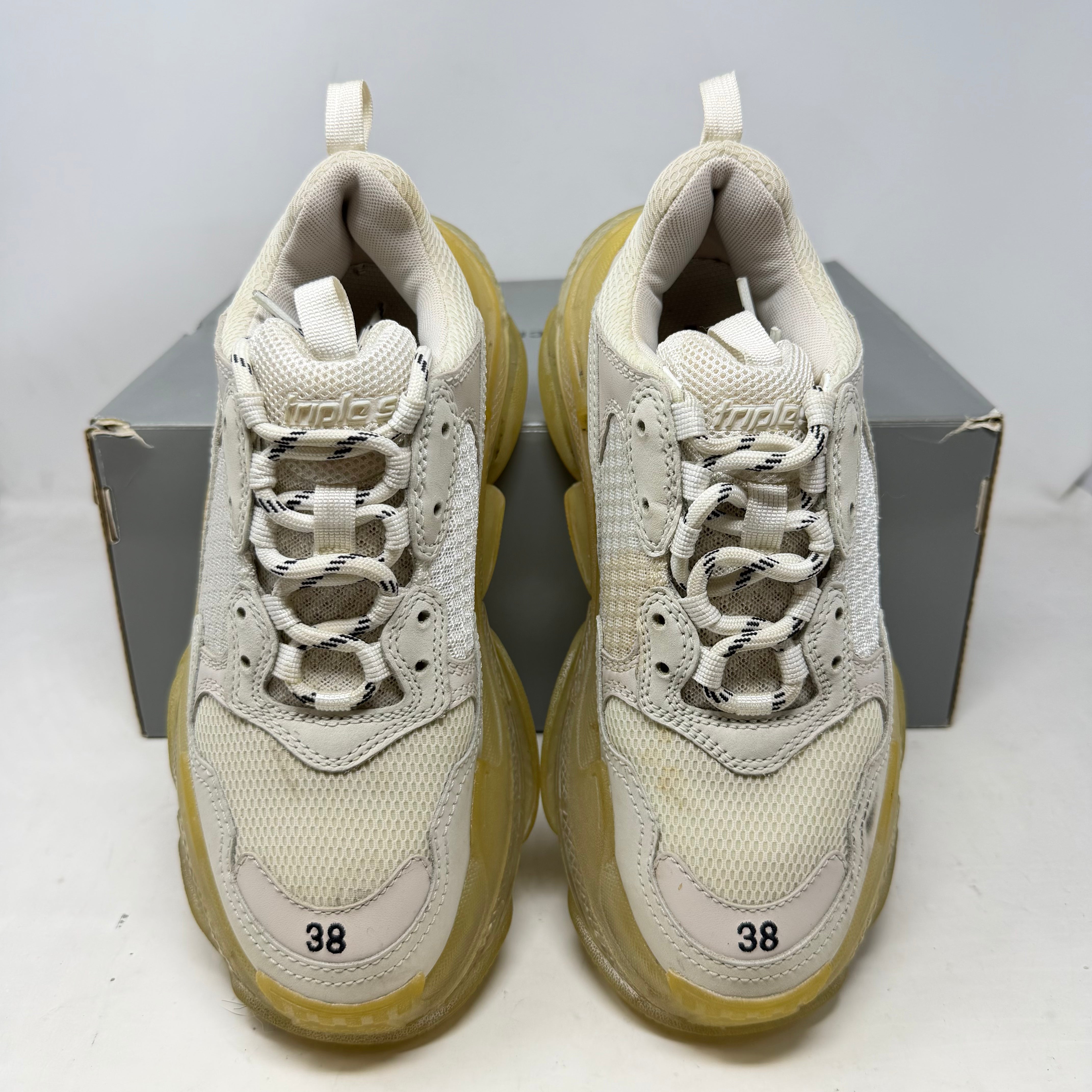 Balenciaga Triple S Clear Sole White (Women's)