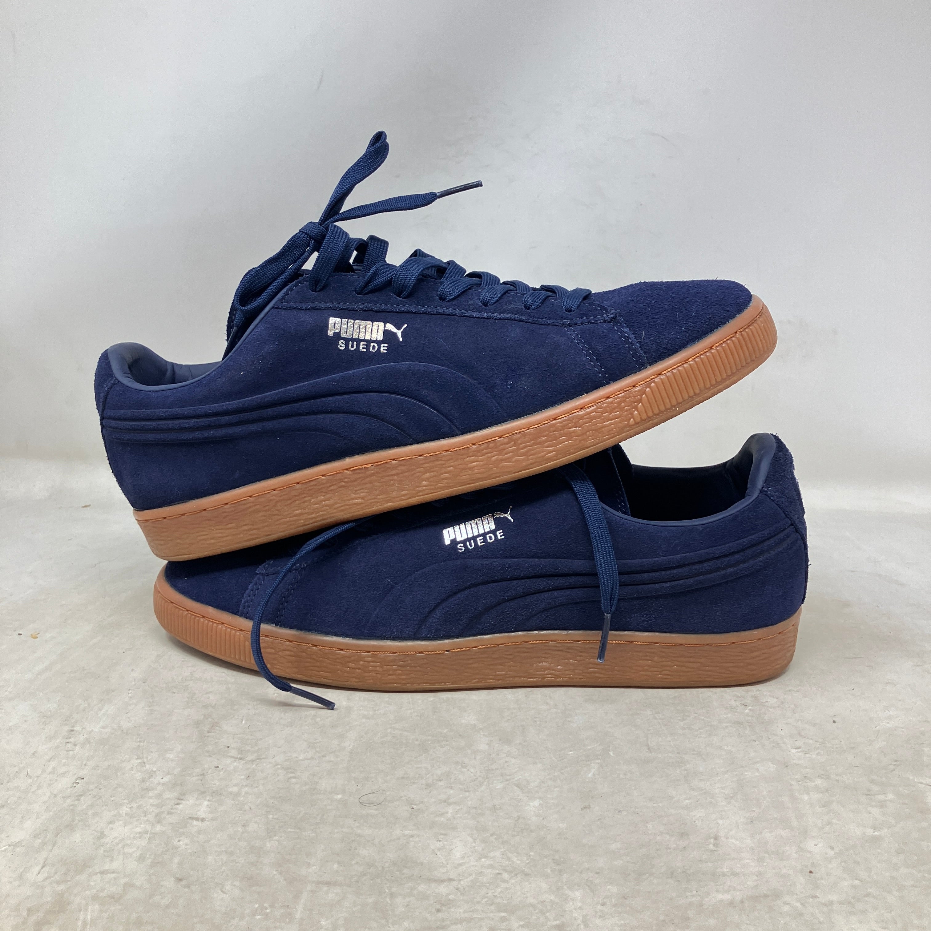 Puma Suede Dark Blue Tan