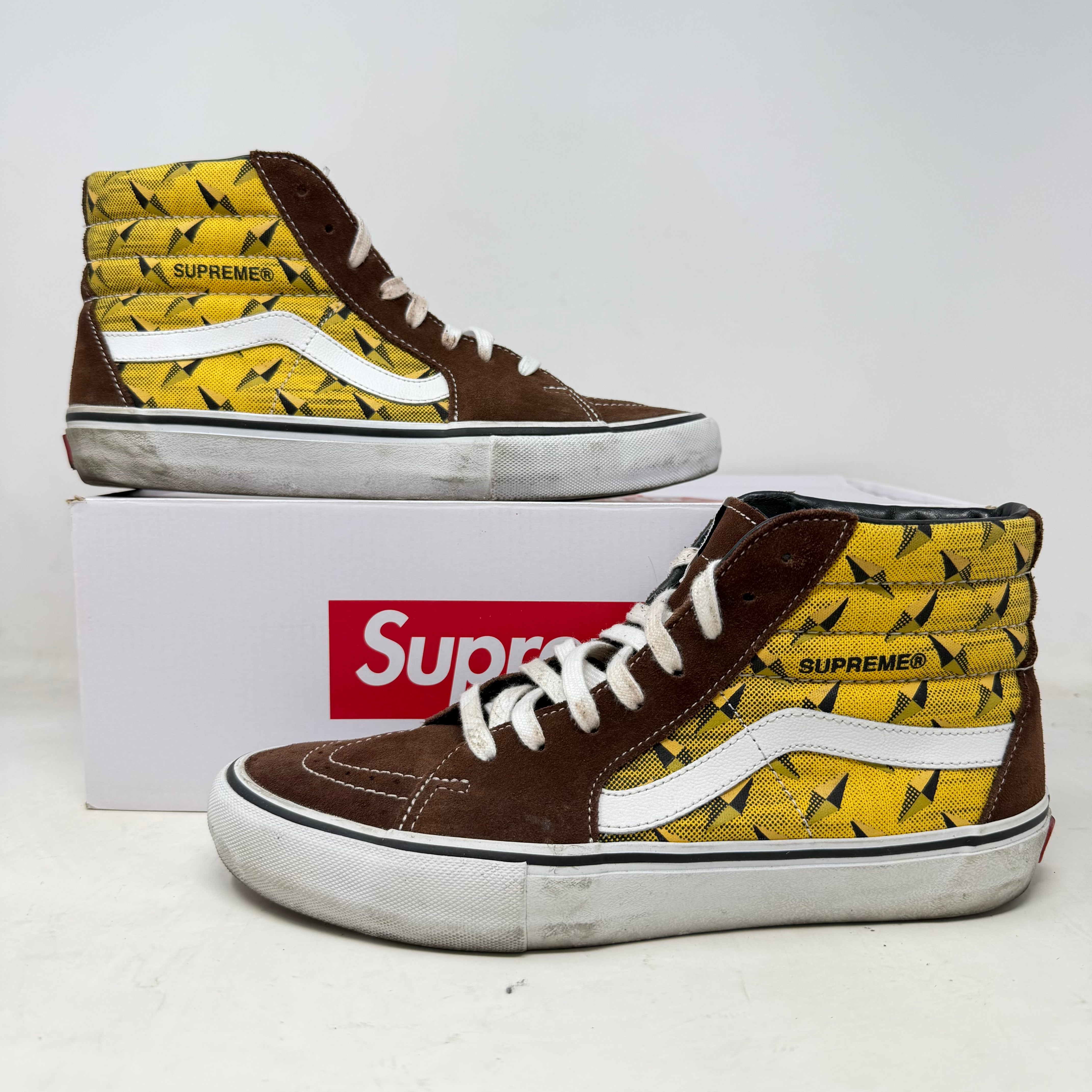 Vans Sk8-Hi Supreme Diamond Plate Brown