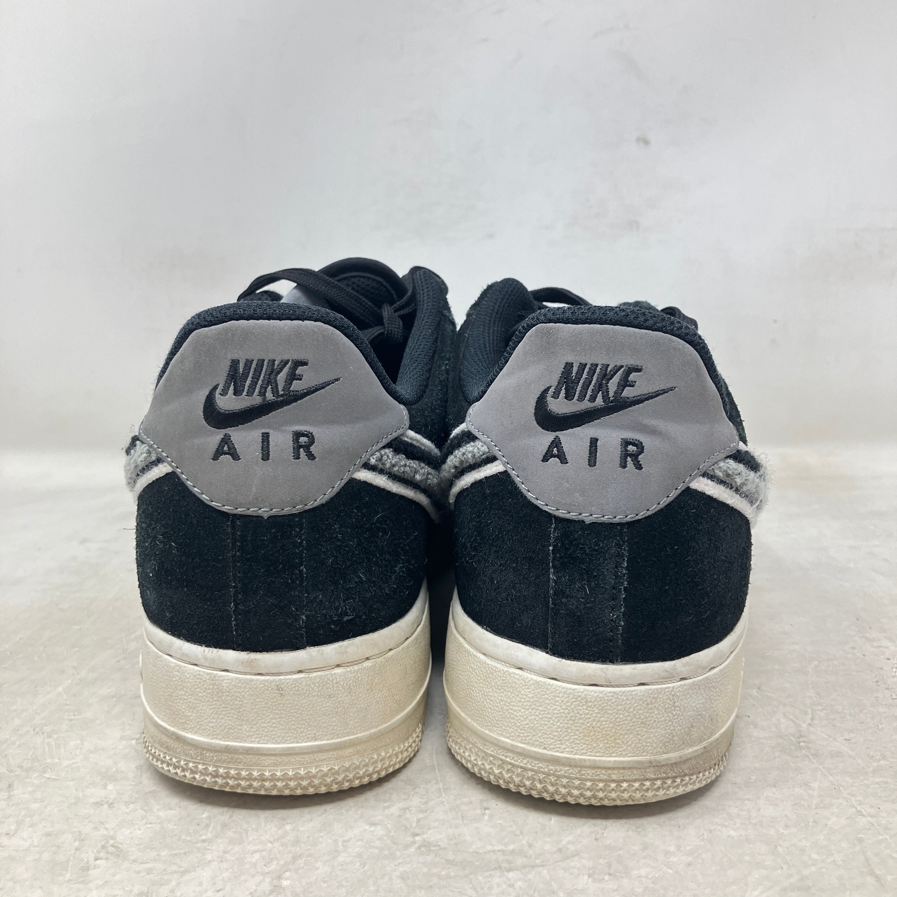 Nike Air Force 1 Low 3D Chenille Swoosh Black Cool Grey