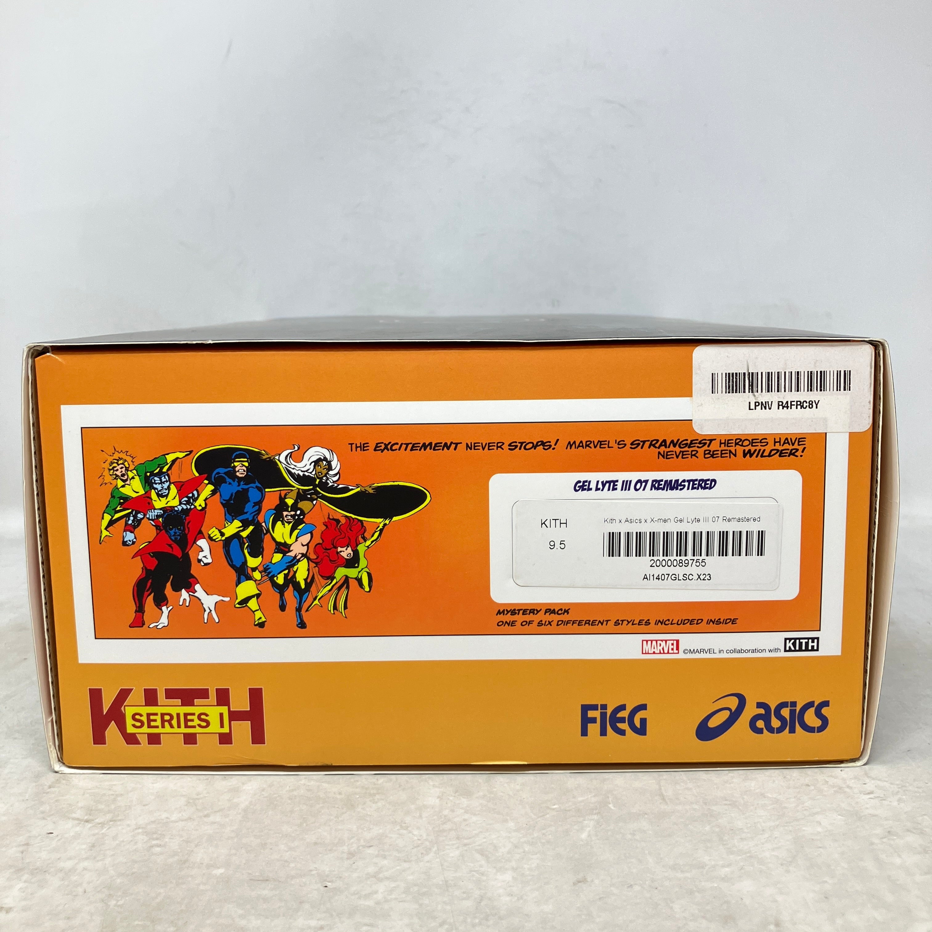 ASICS Gel-Lyte III '07 Remastered Kith Marvel X-Men Mystery Sealed Box (Trading Card Included)