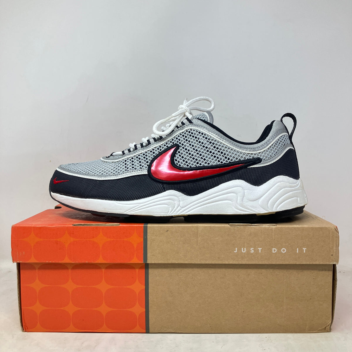 Nike Air Zoom Spiridon Silver Red (2005)