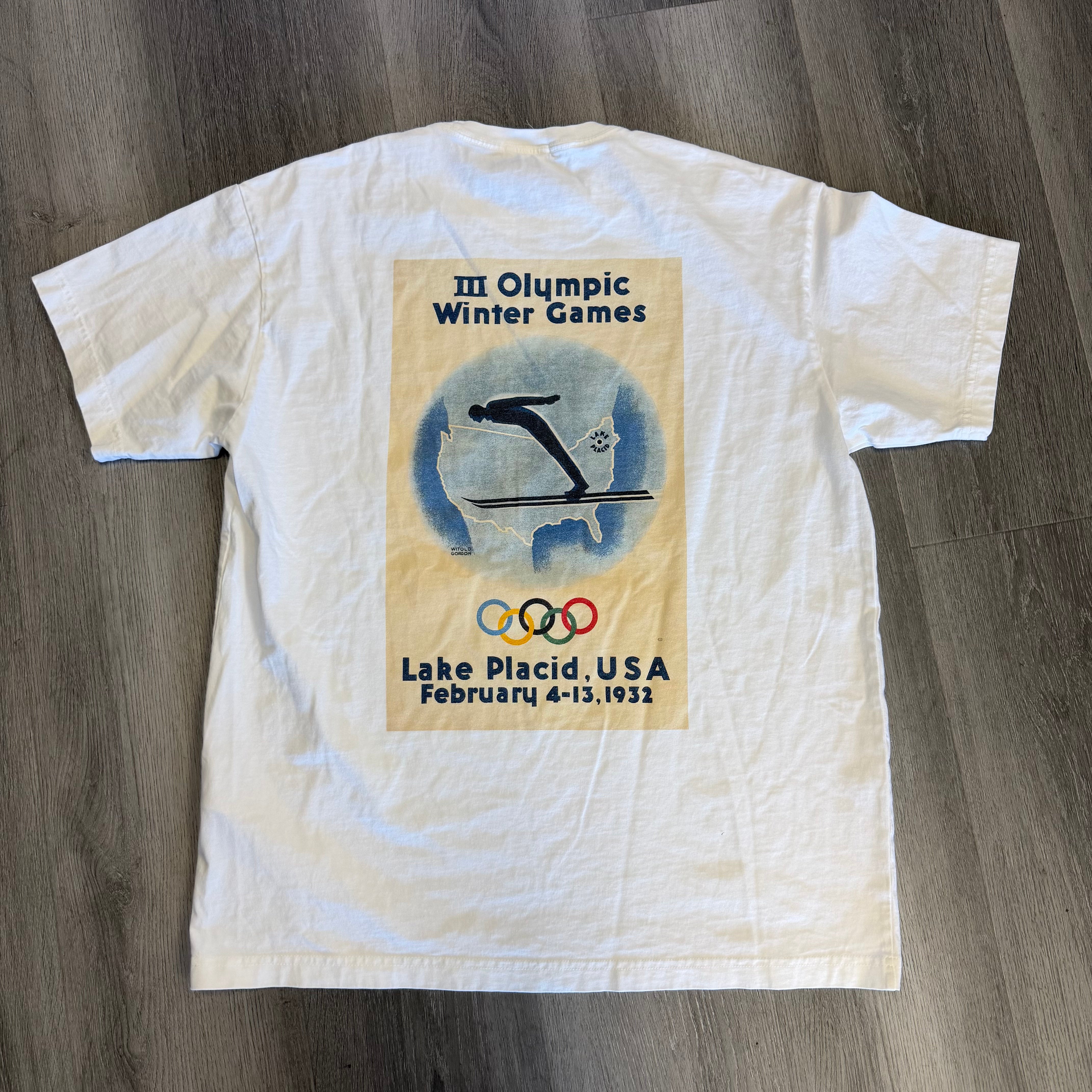 Kith Olympics Heritage Lake Placid 1932 Vintage Tee White