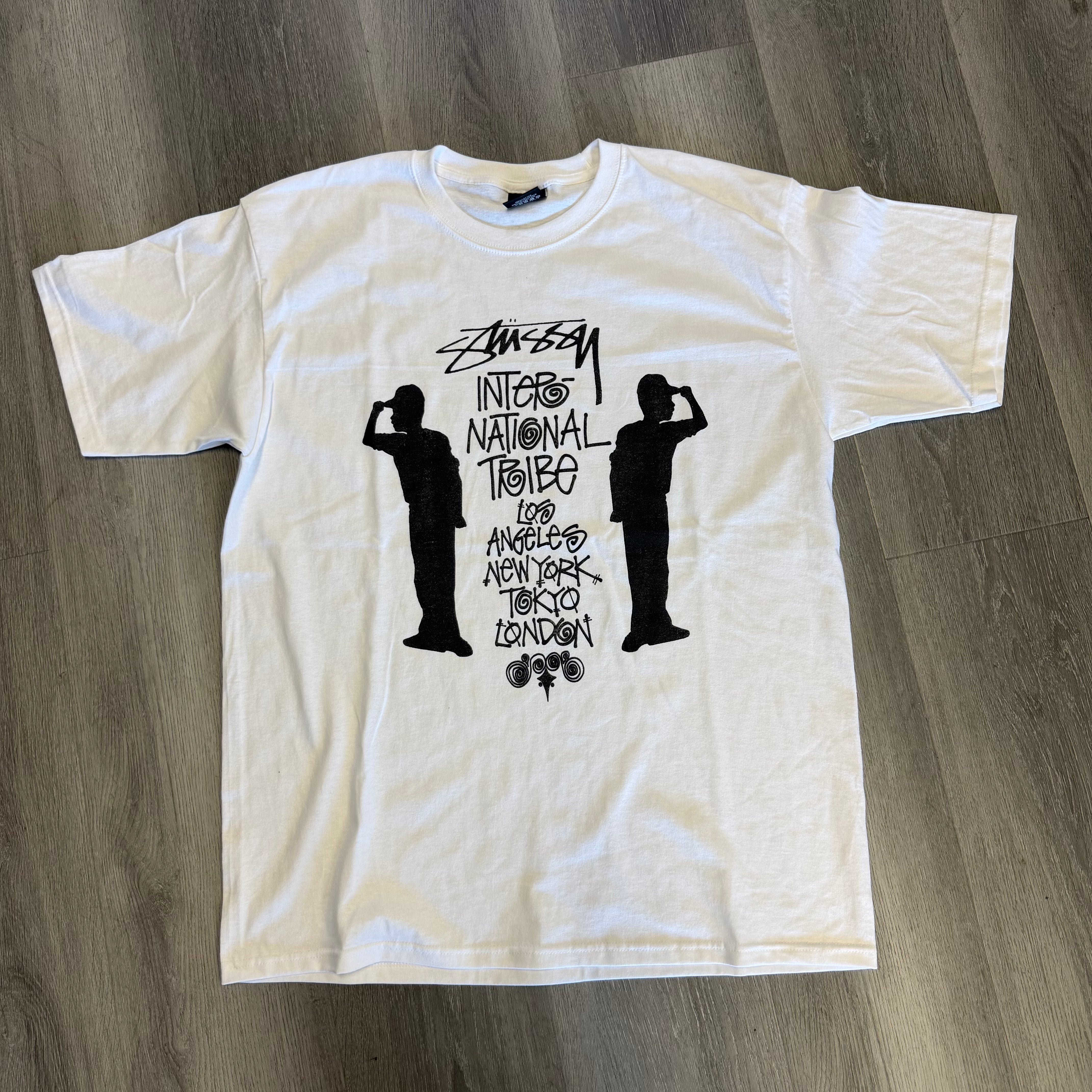Stussy Tribe Stack Tee White