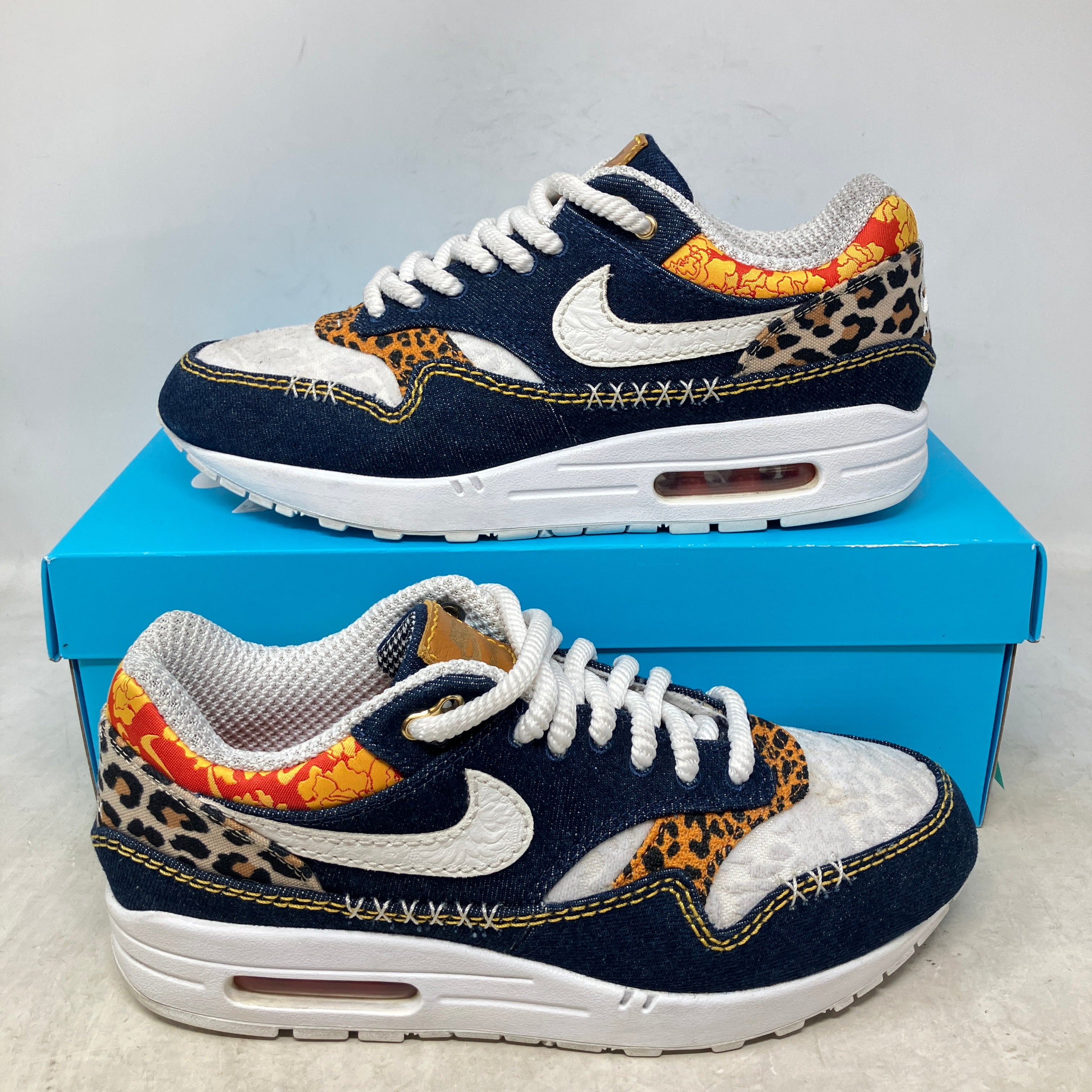 Nike Air Max 1 Premium Denim Leopard