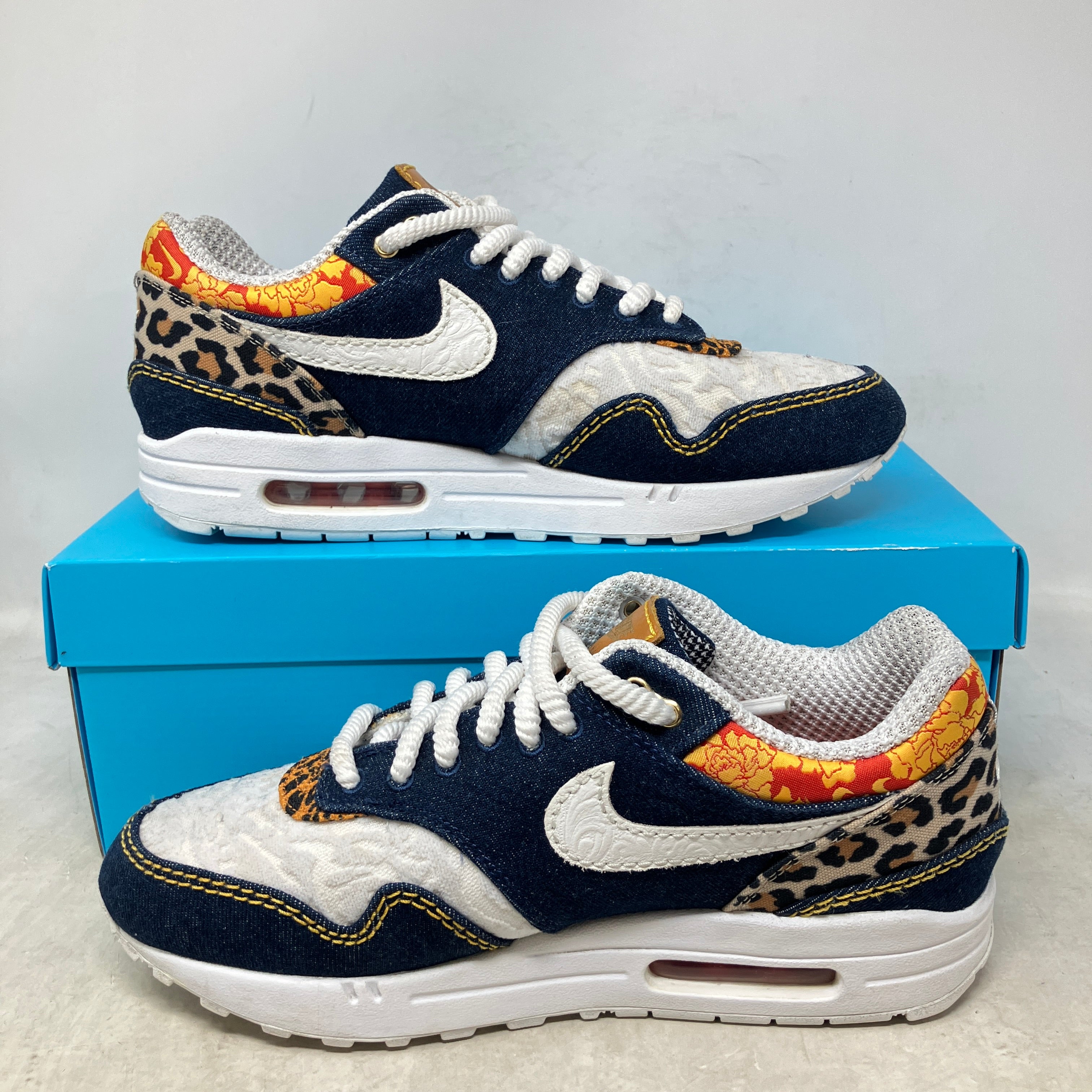 Nike Air Max 1 Premium Denim Leopard