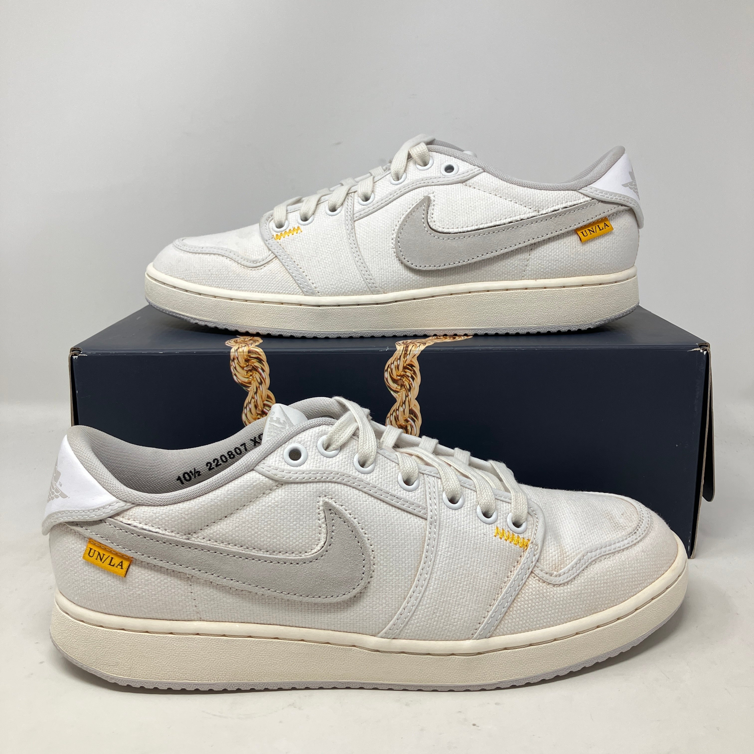 Jordan 1 Retro AJKO Low SP Union White Canvas