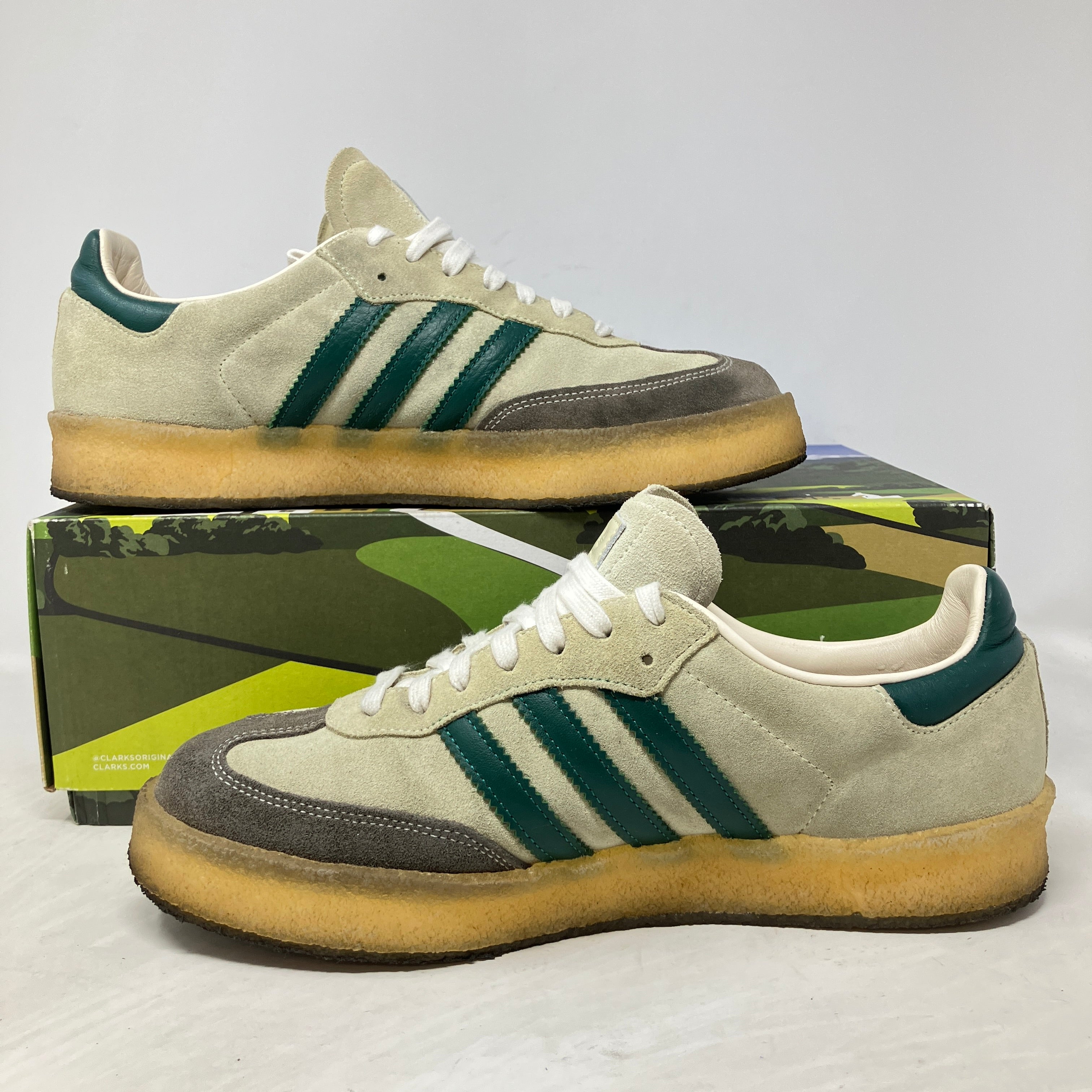 adidas Clarks 8th Street Samba by Ronnie Fieg Chalk White Green