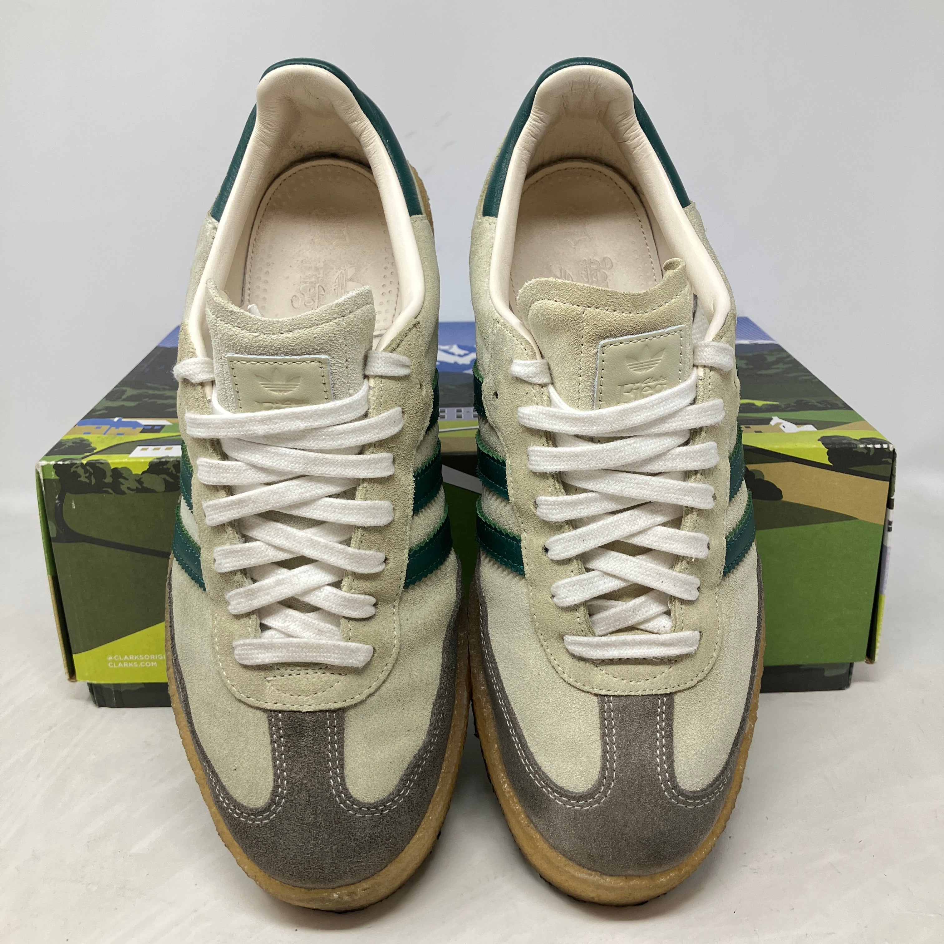 adidas Clarks 8th Street Samba by Ronnie Fieg Chalk White Green