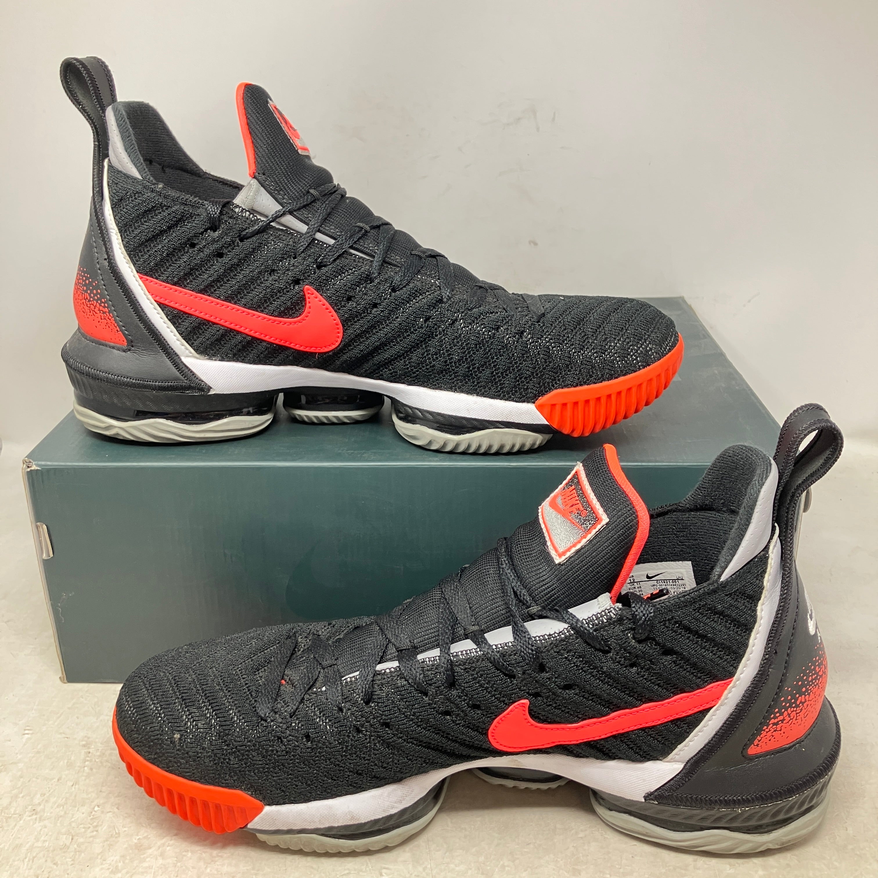 Nike LeBron 16 Black Hot Lava