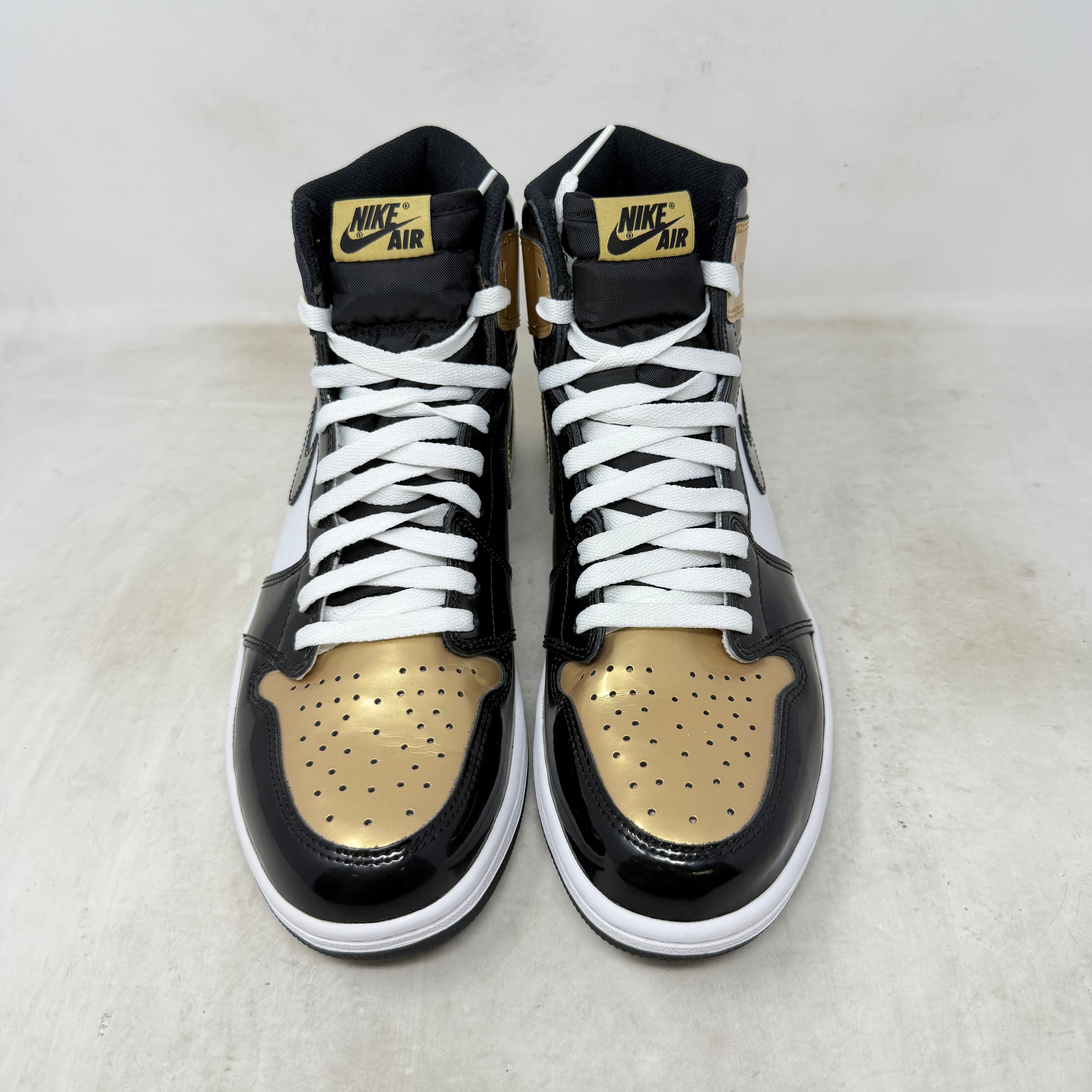 Jordan 1 Retro High NRG Patent Gold Toe