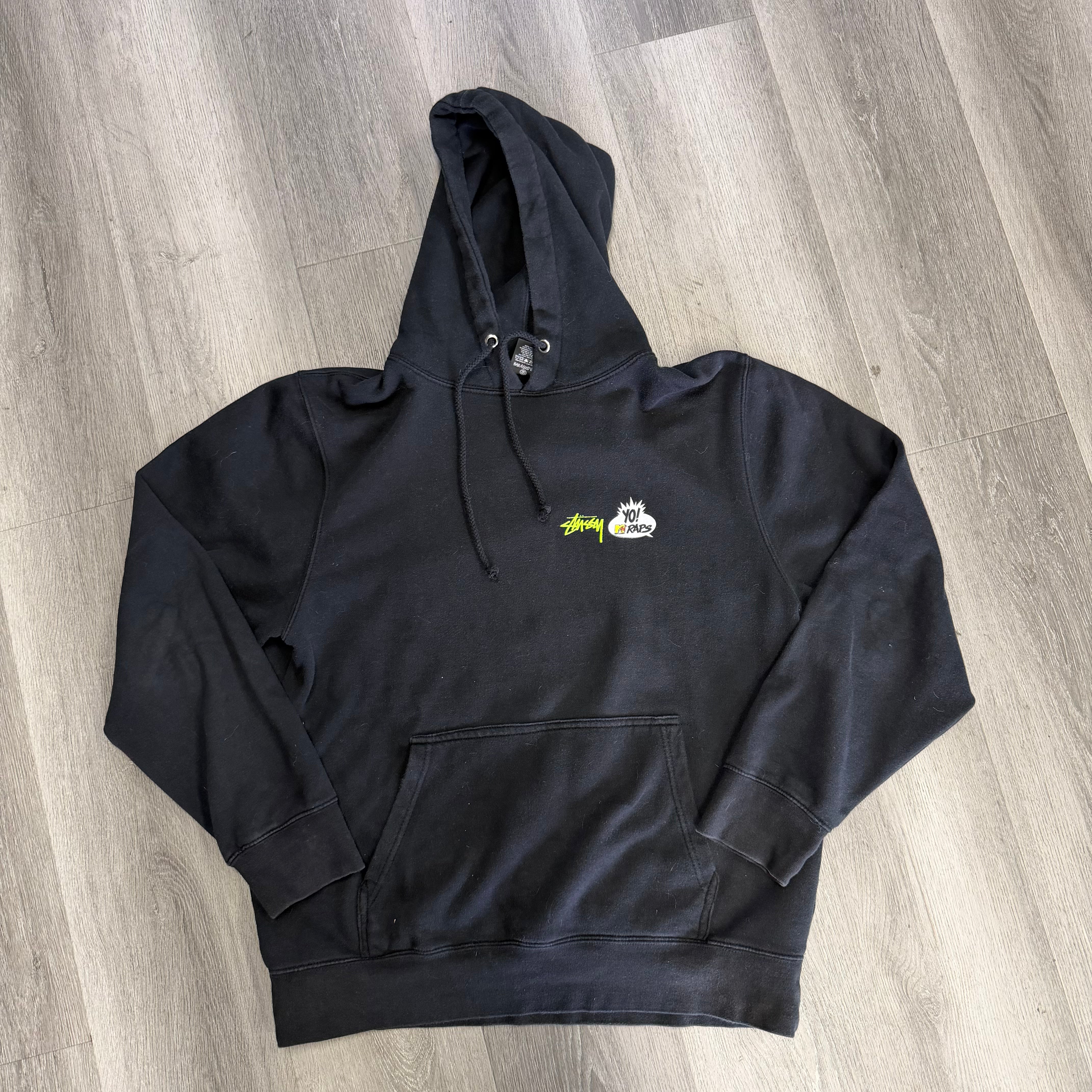 Stussy De la Soul Yo MTV Raps Hoodie Black