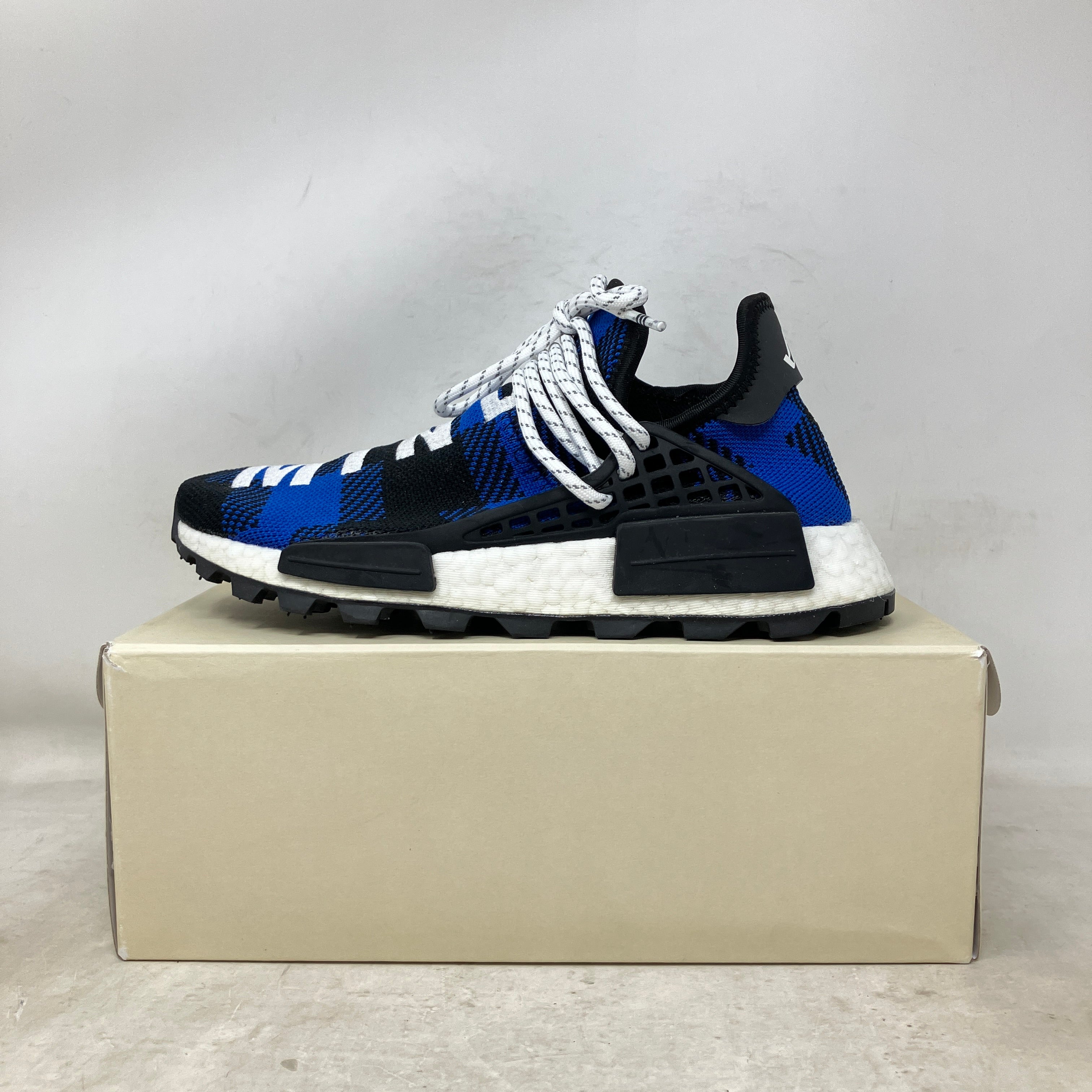 adidas NMD Hu Pharrell x BBC Blue Plaid