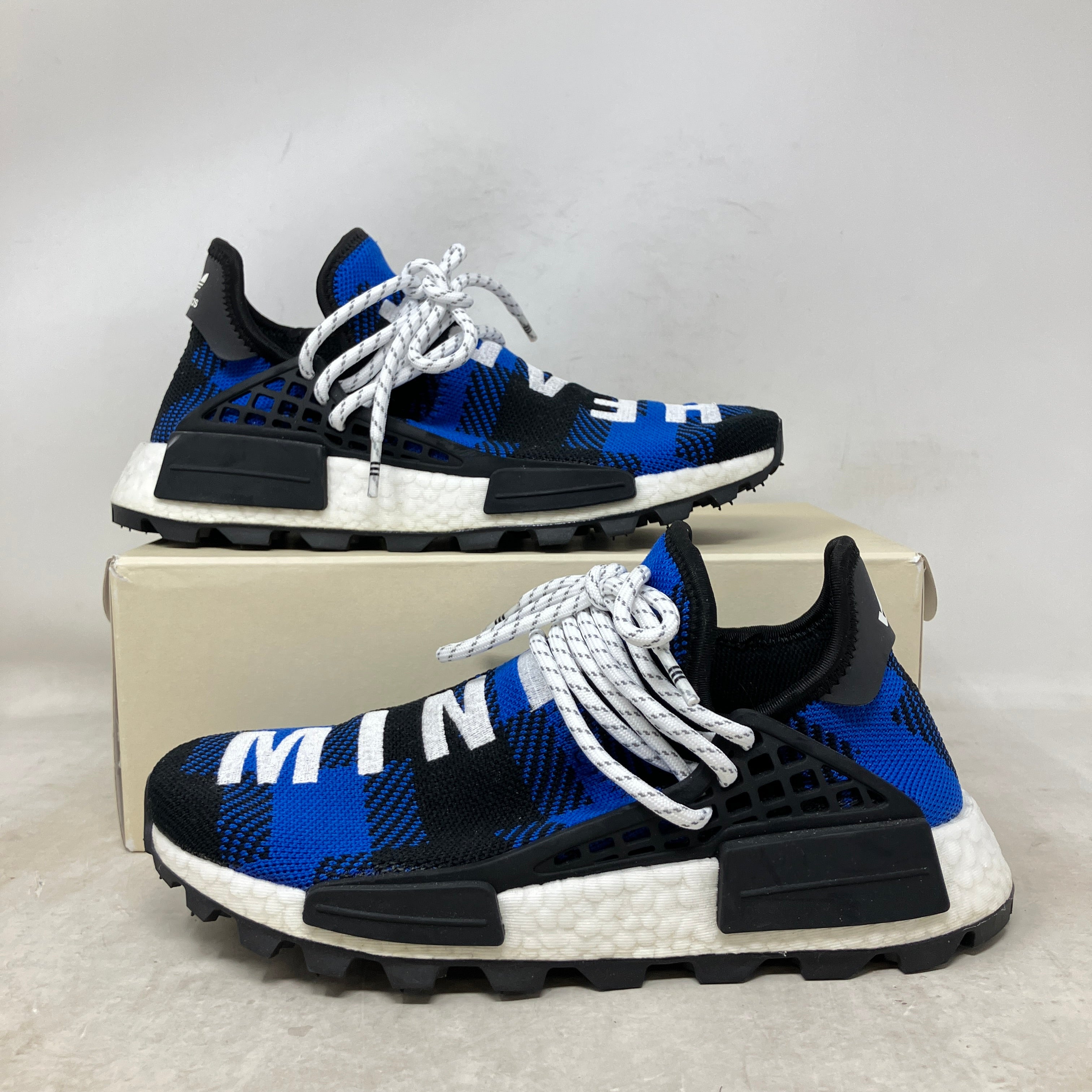 adidas NMD Hu Pharrell x BBC Blue Plaid