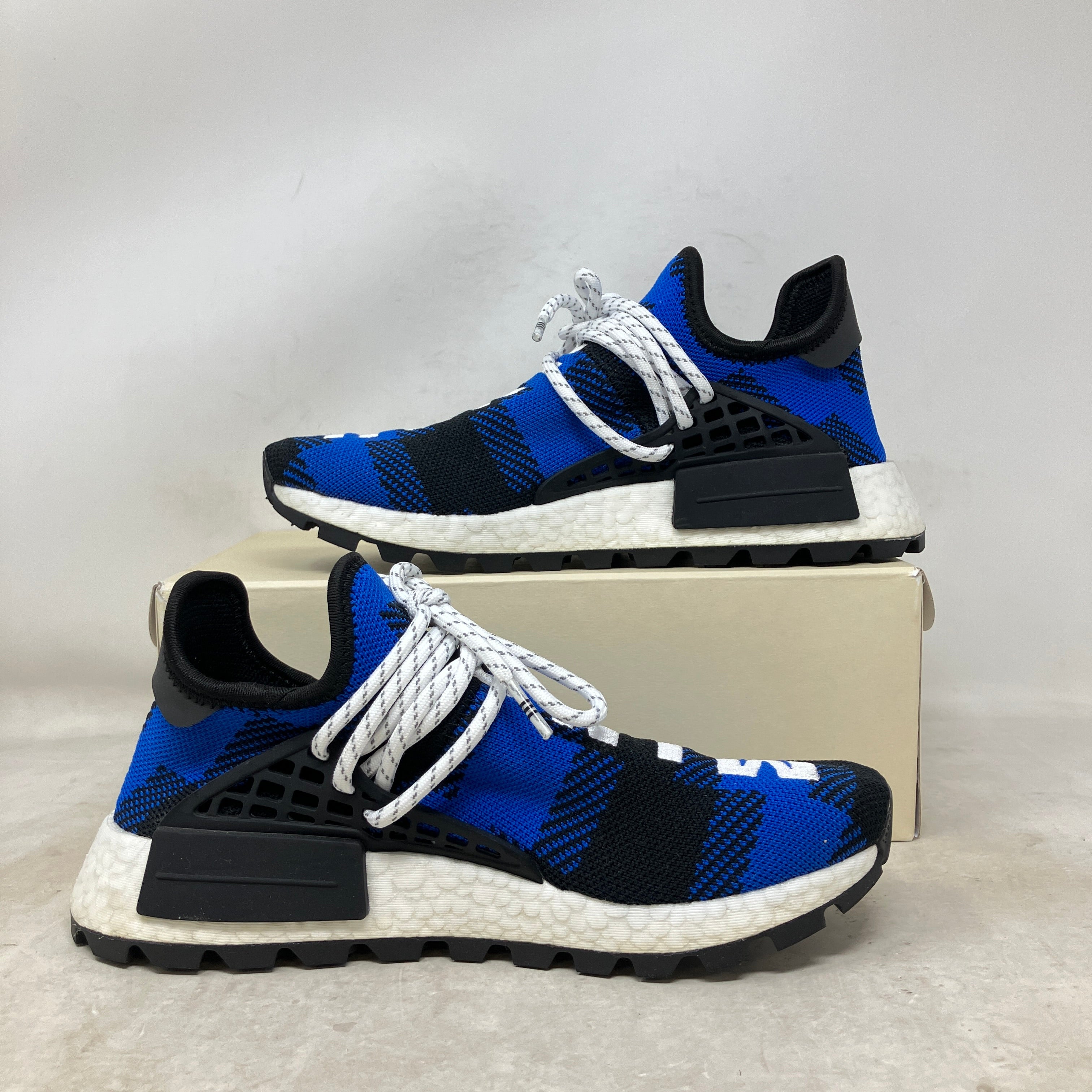adidas NMD Hu Pharrell x BBC Blue Plaid
