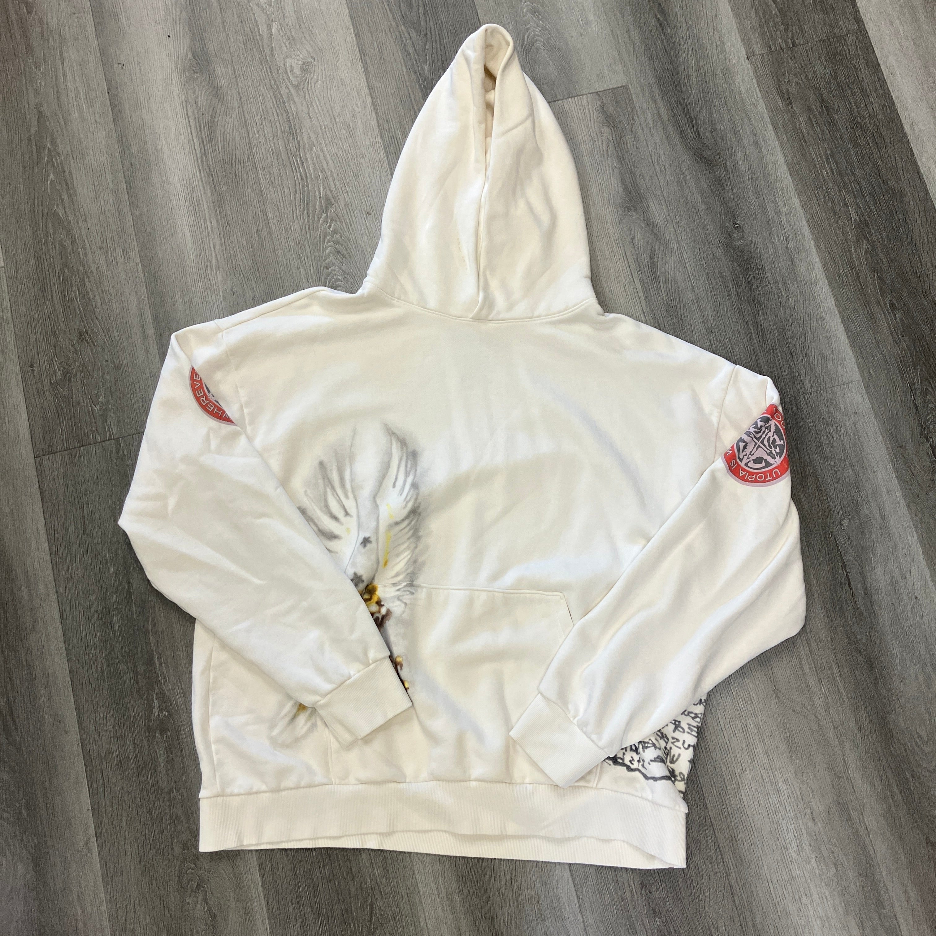 Travis Scott Utopia Circus Maximus 2023 Tour Hoodie White – Hidden