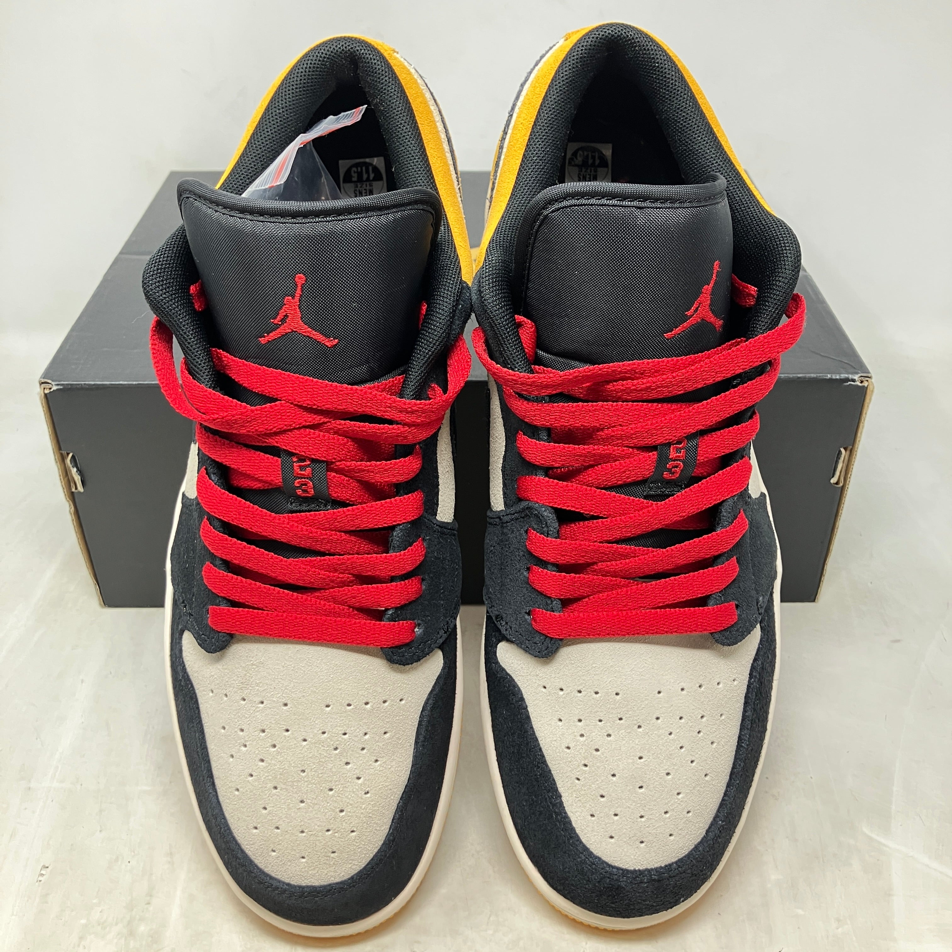 Jordan 1 Low Sail University Gold Black