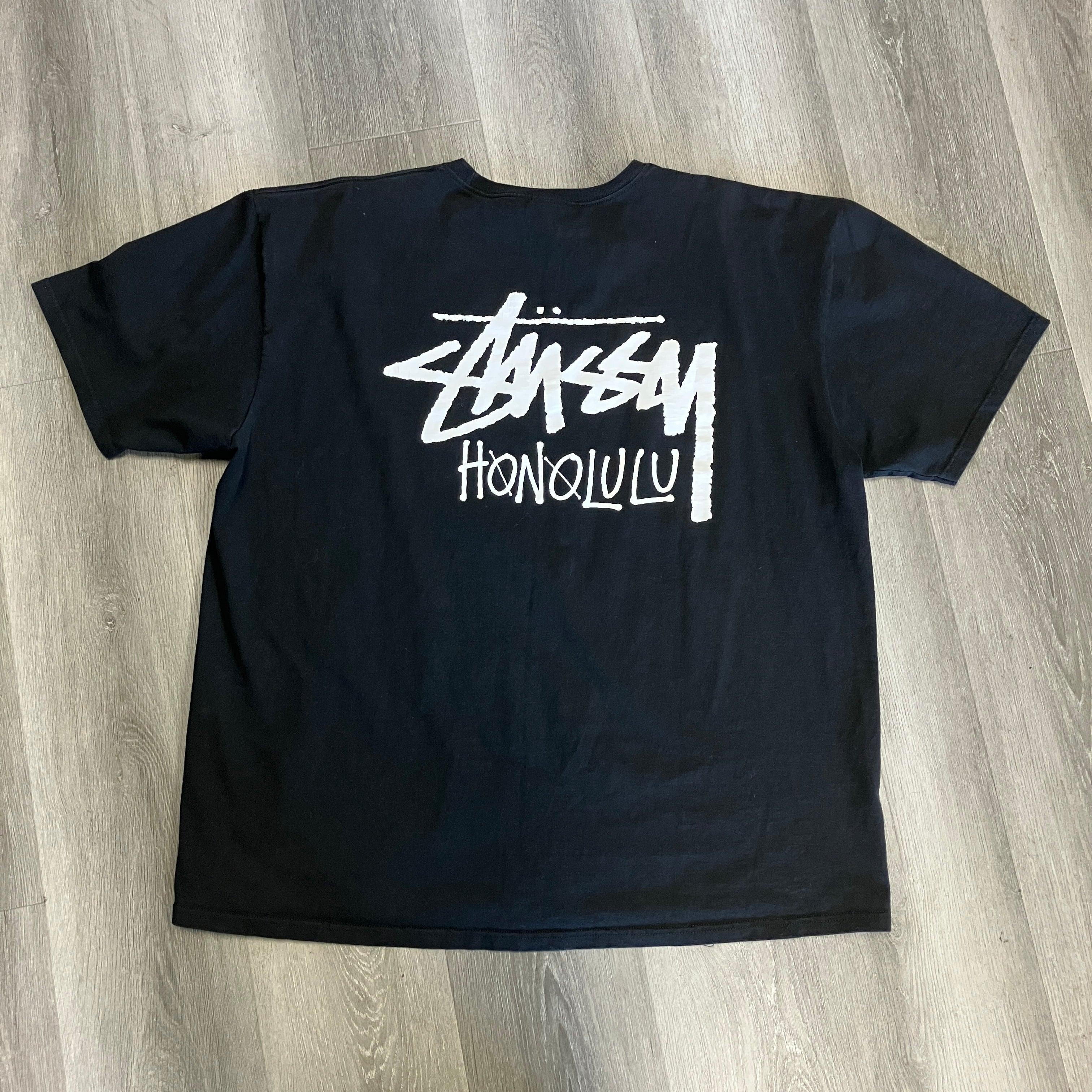 Stussy Stock Honolulu Tee Black