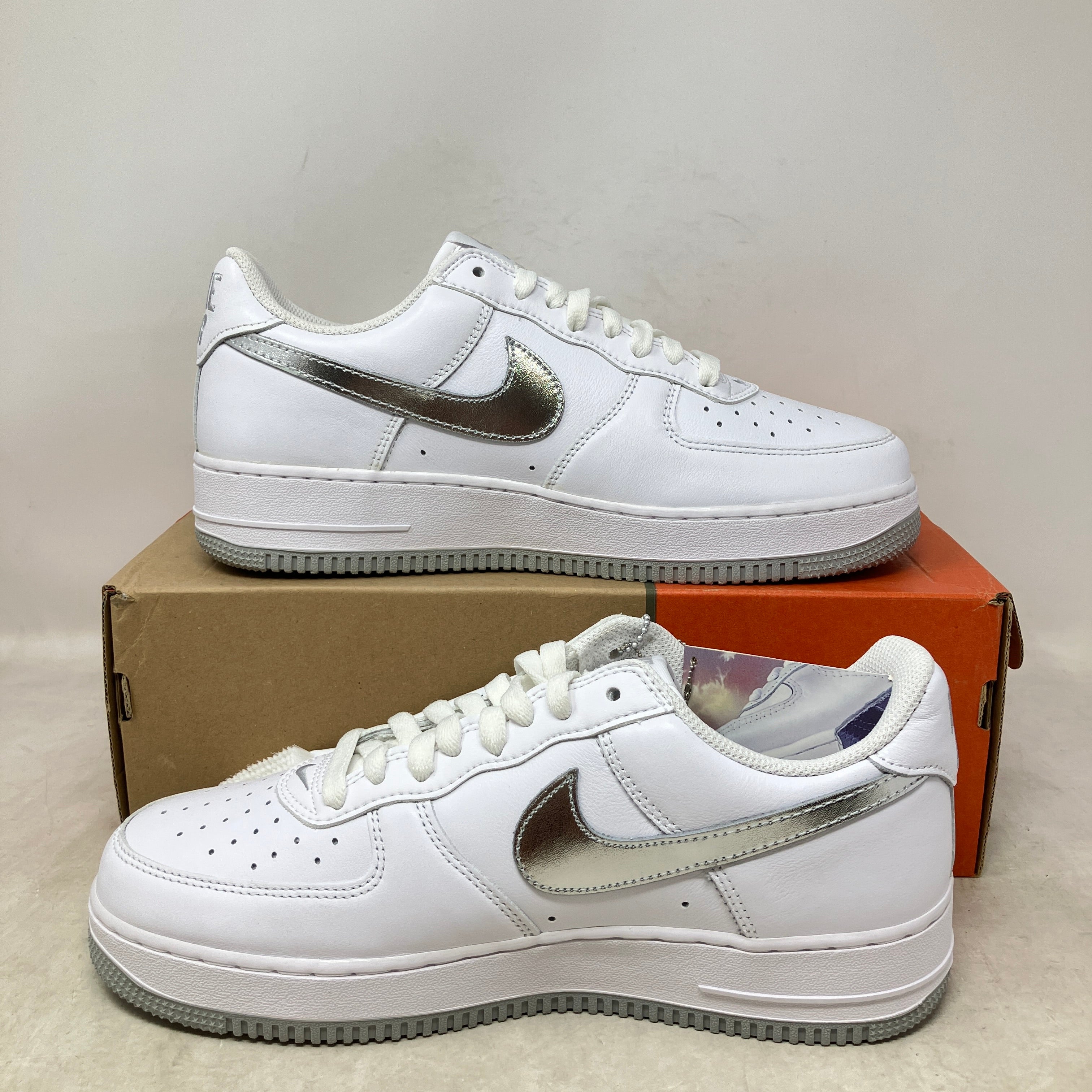 Nike Air Force 1 '07 Low Color of the Month White Metallic Silver