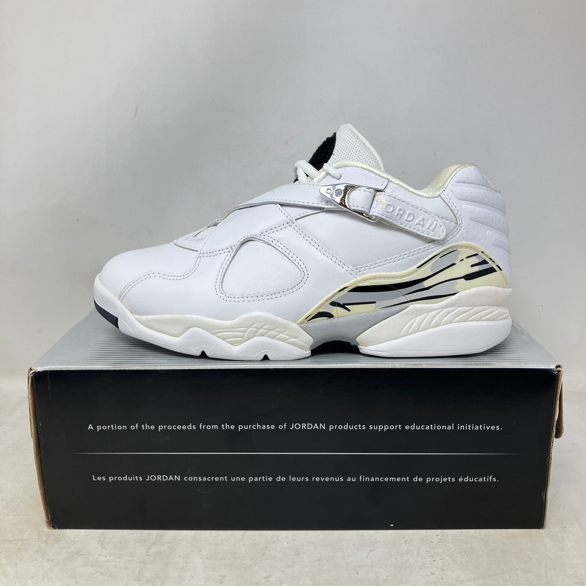 Jordan 8 Retro Low White Metallic Silver
