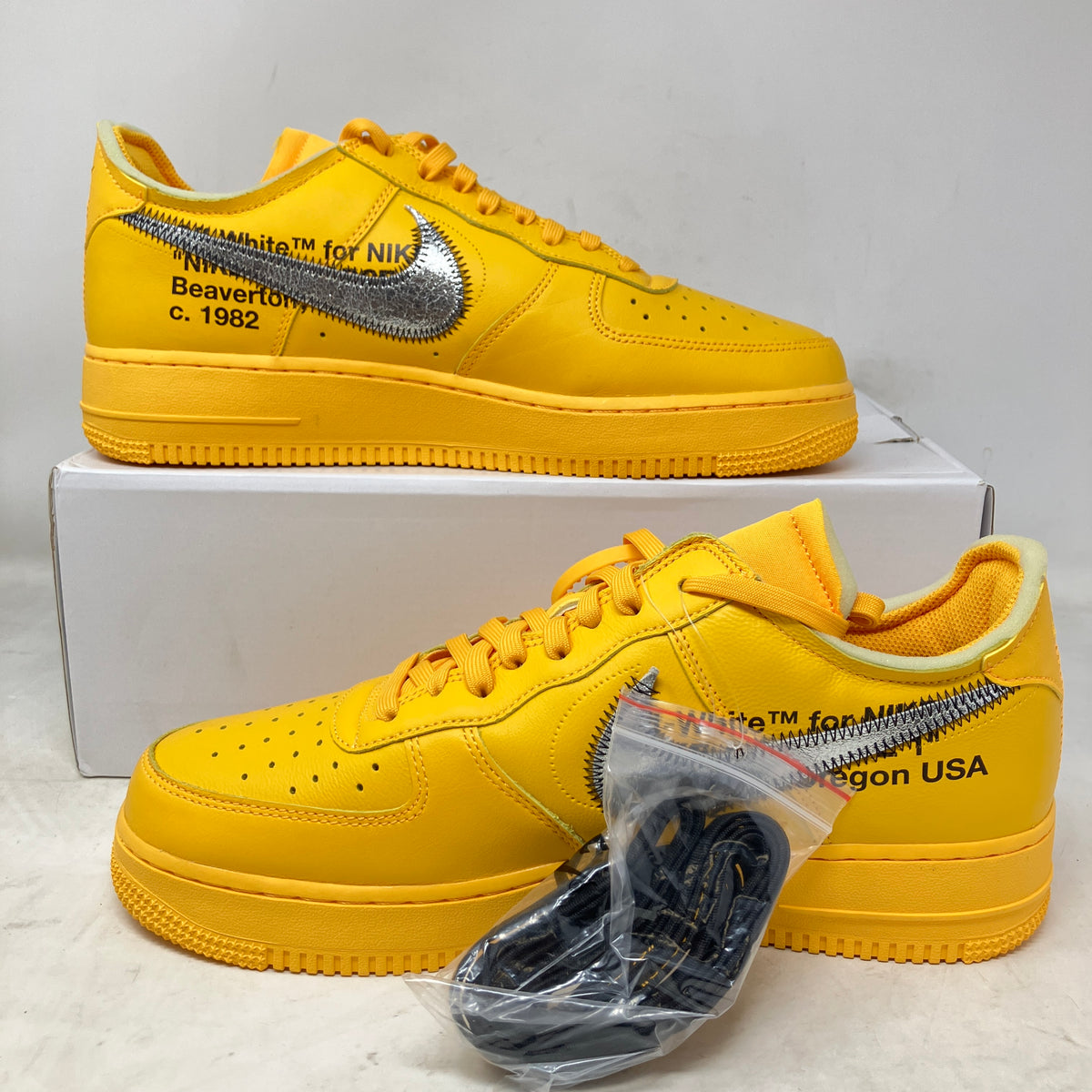Nike Air Force 1 Low Off-White ICA University Gold