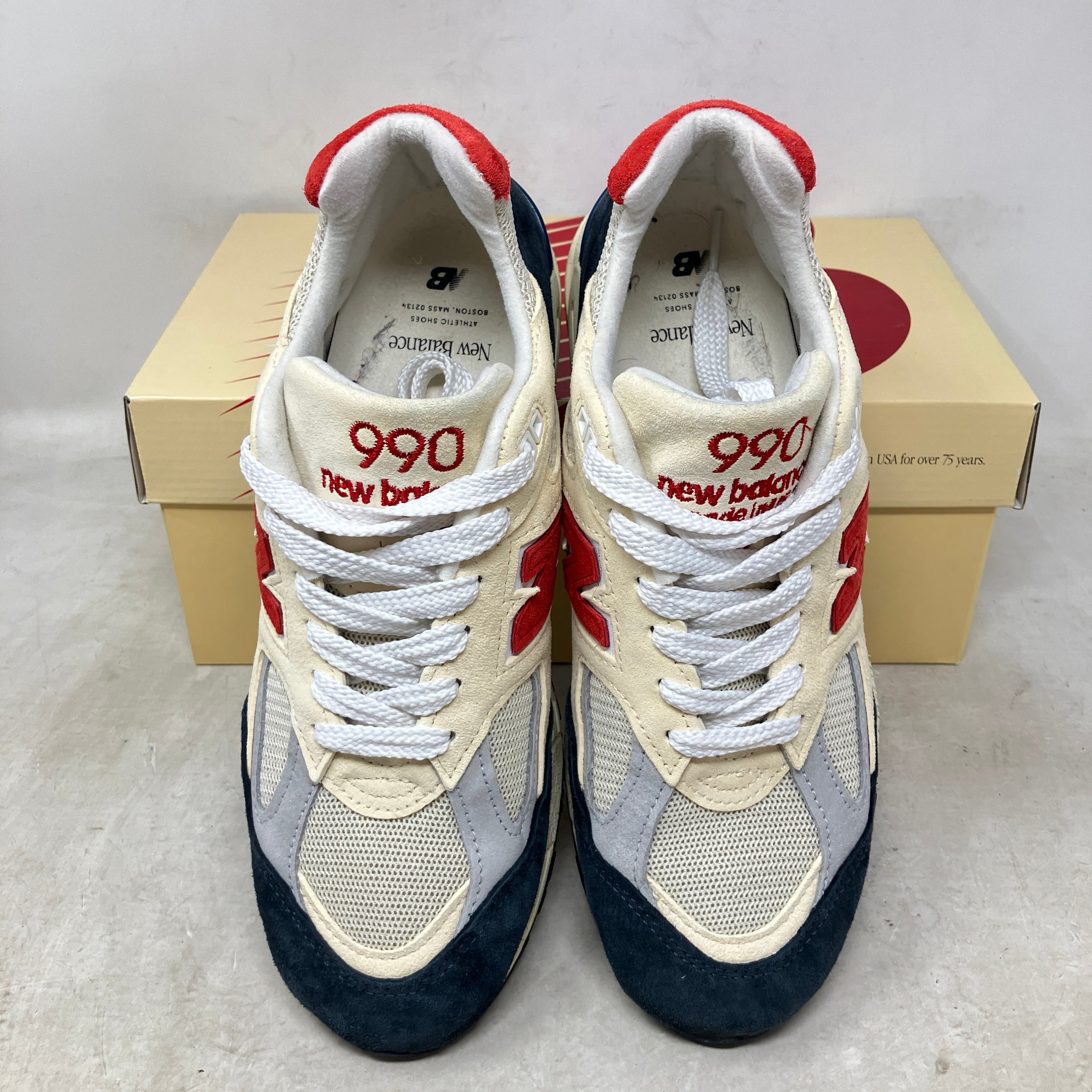 New Balance 990v2 MiUSA Teddy Santis Navy Sea Salt