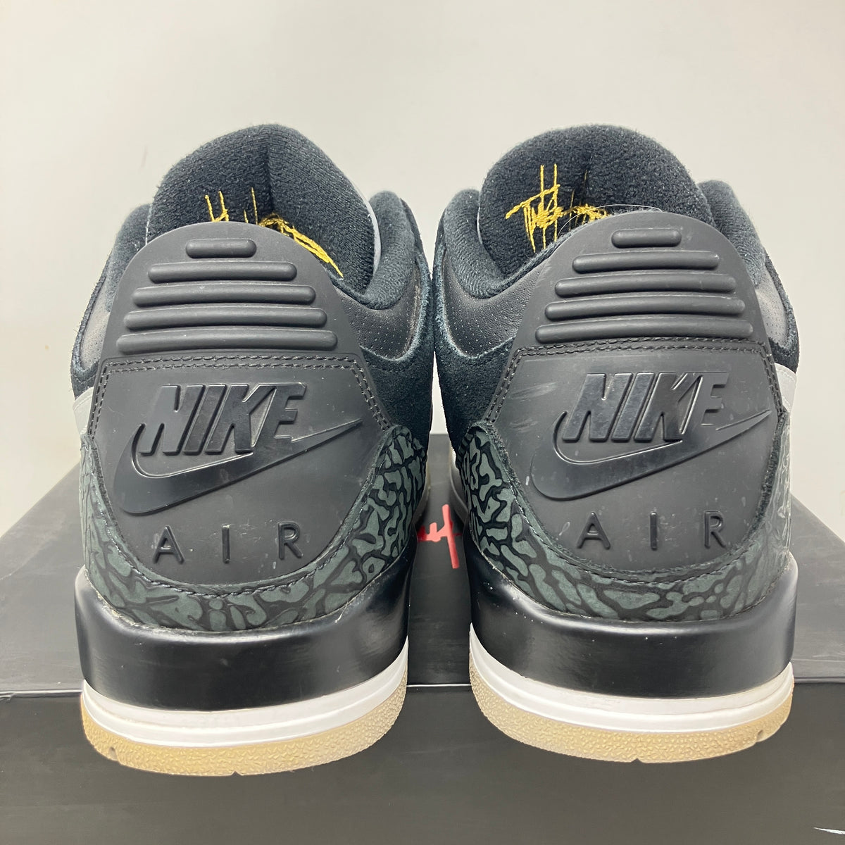 Jordan 3 Retro Tinker Black Cement Gold