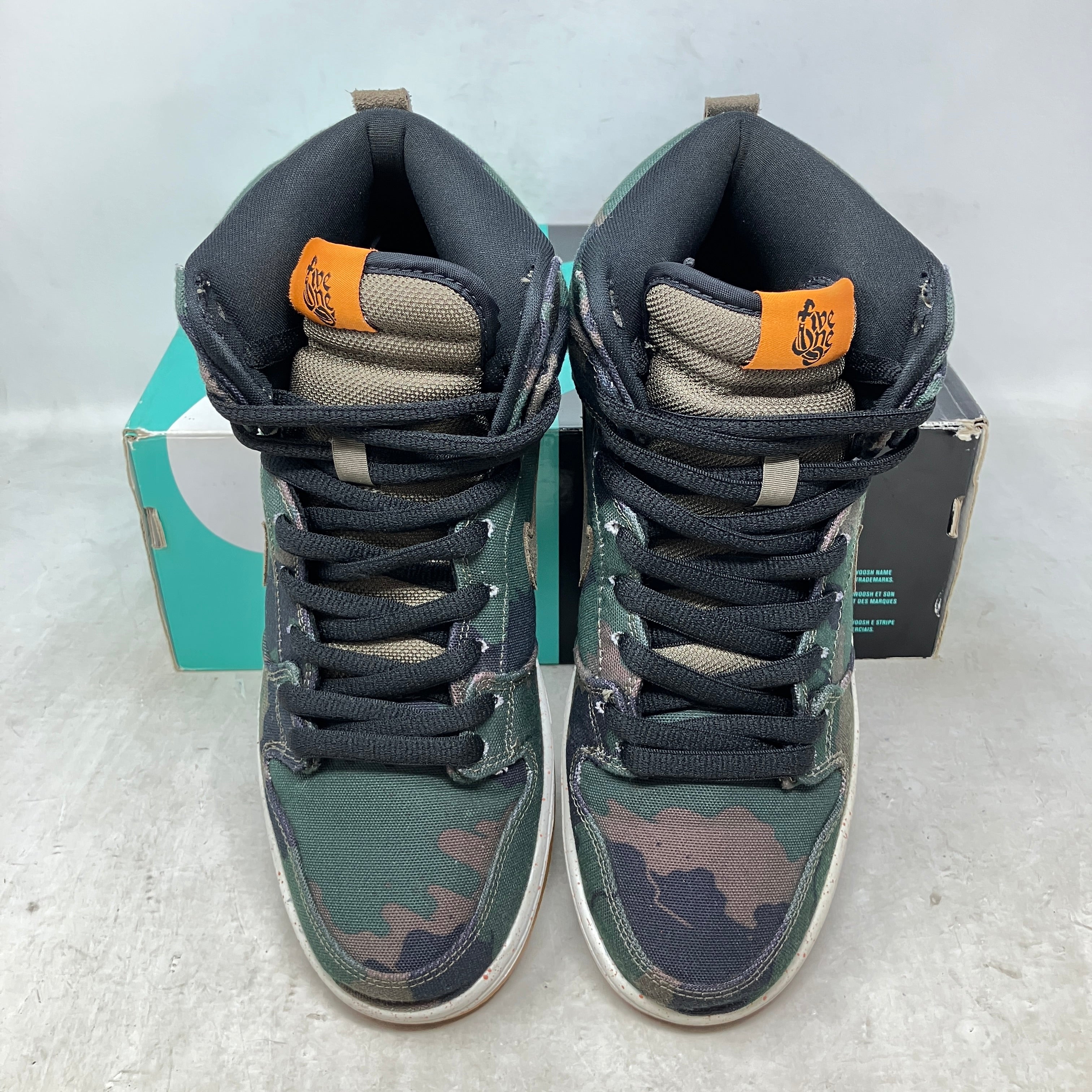 Nike SB Dunk High FiveOneO Camo