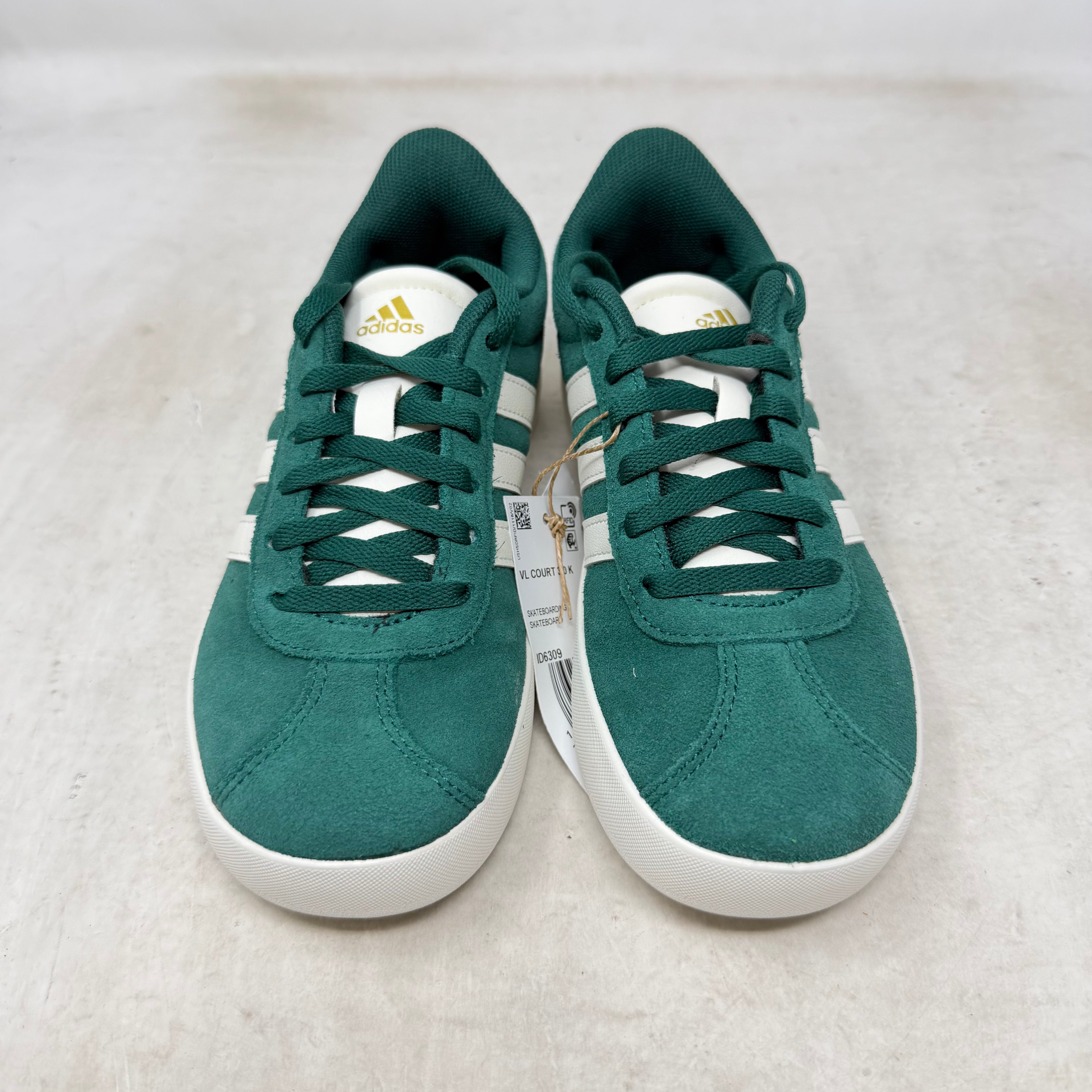 adidas VL Court 3.0 Collegiate Green Off White Gold Metallic (GS)