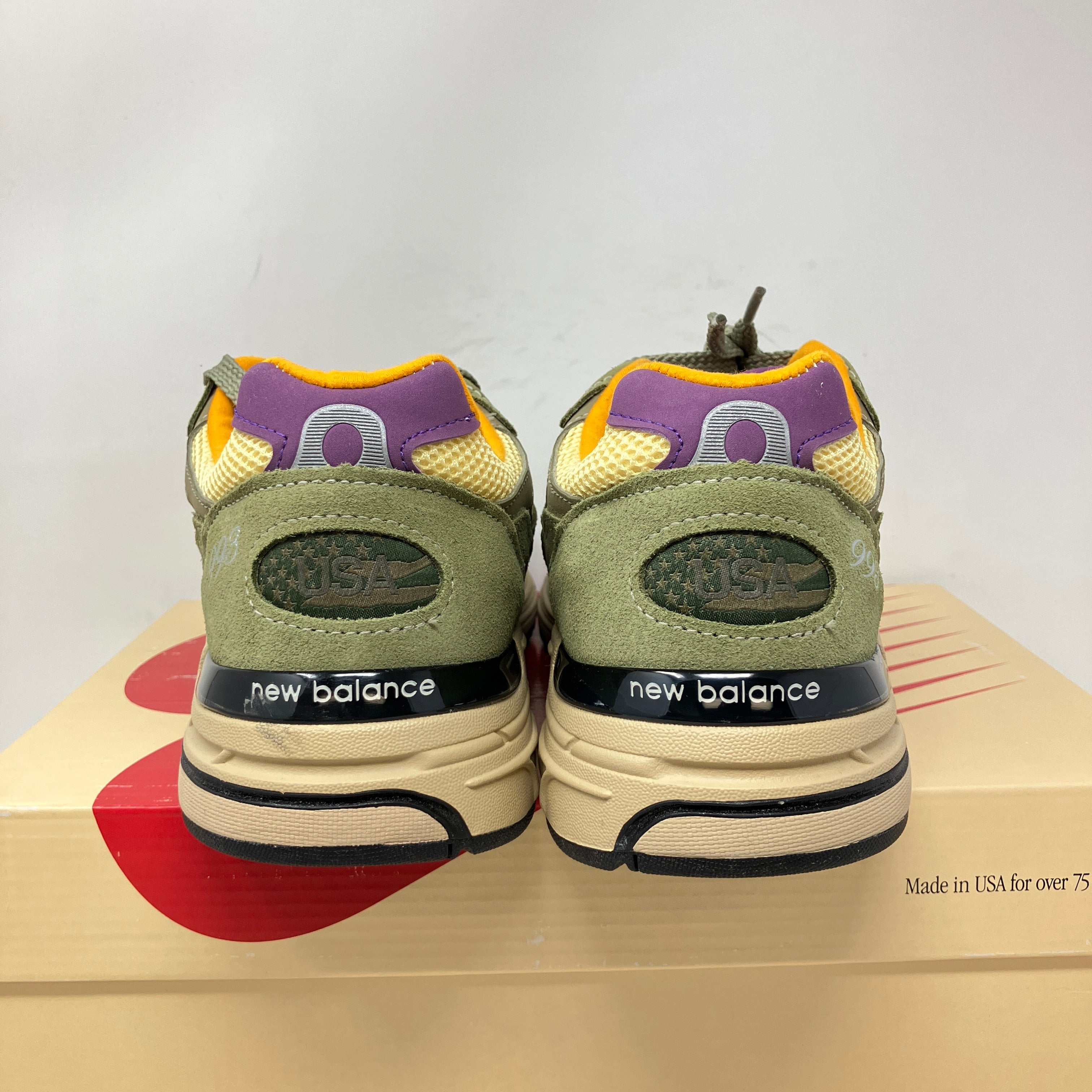 New Balance 993 MiUSA Teddy Santis Olive Leaf Maize