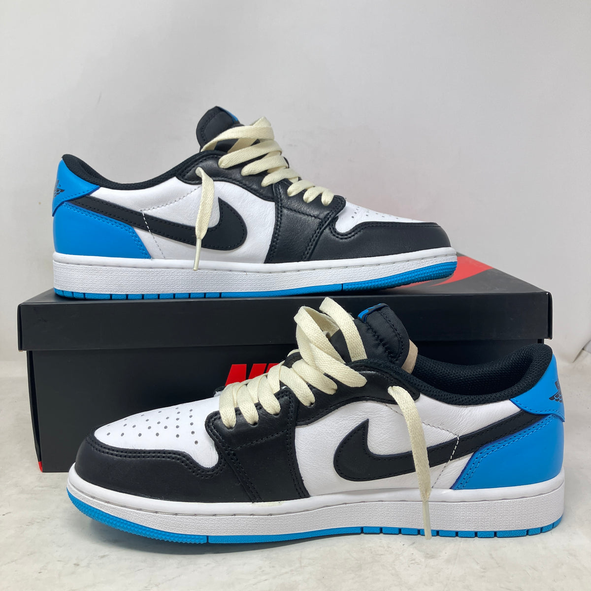Jordan 1 Retro Low OG Black Dark Powder Blue