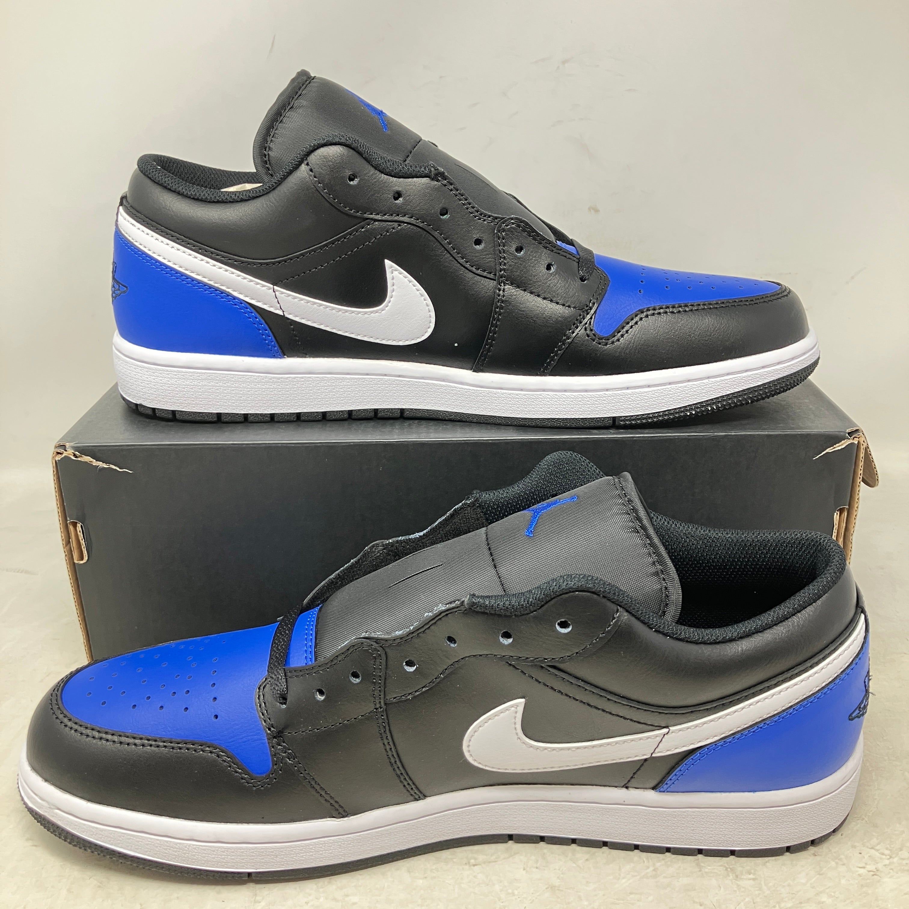 Jordan 1 Low Black Royal Toe