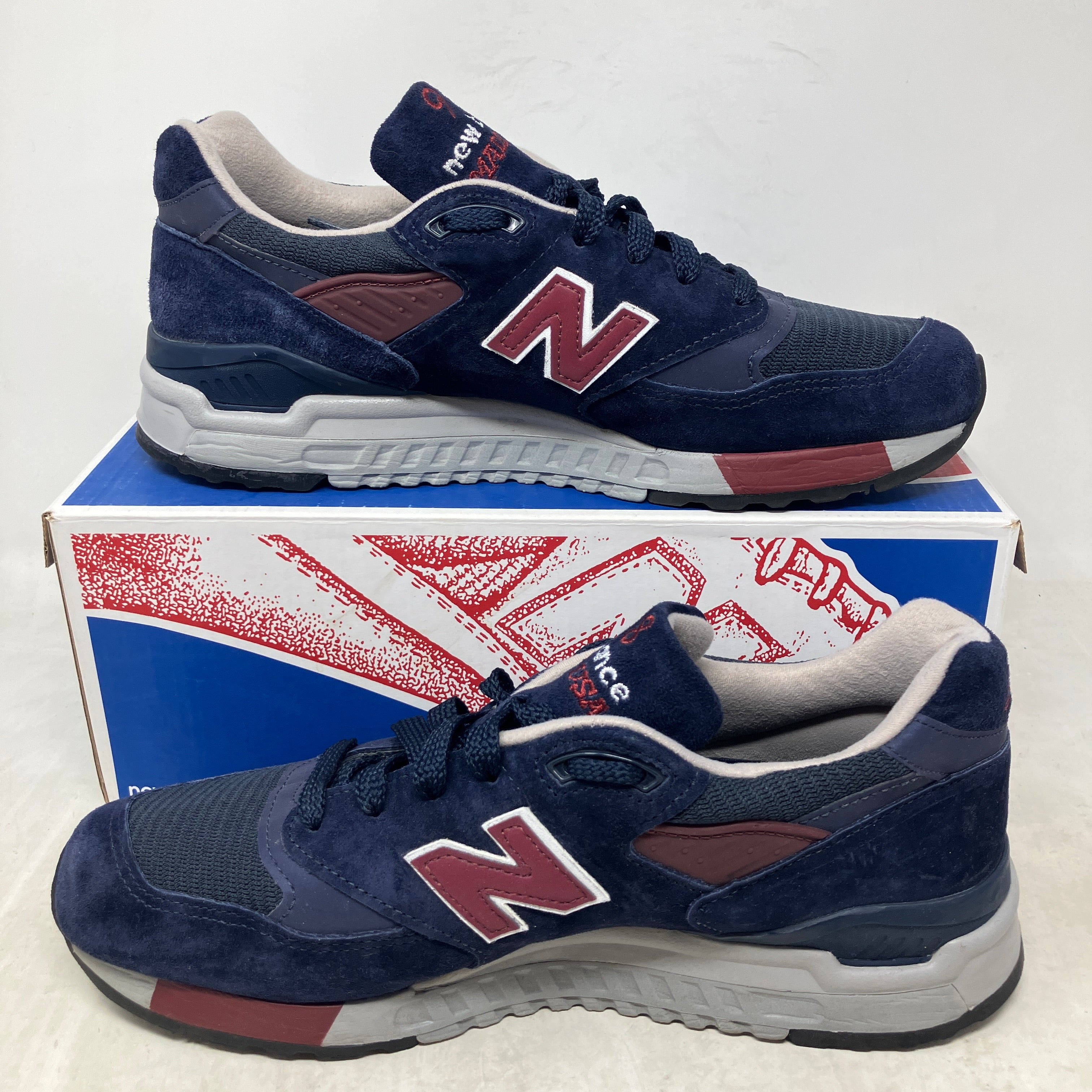 New Balance 998 Made in USA Navy Burgundy