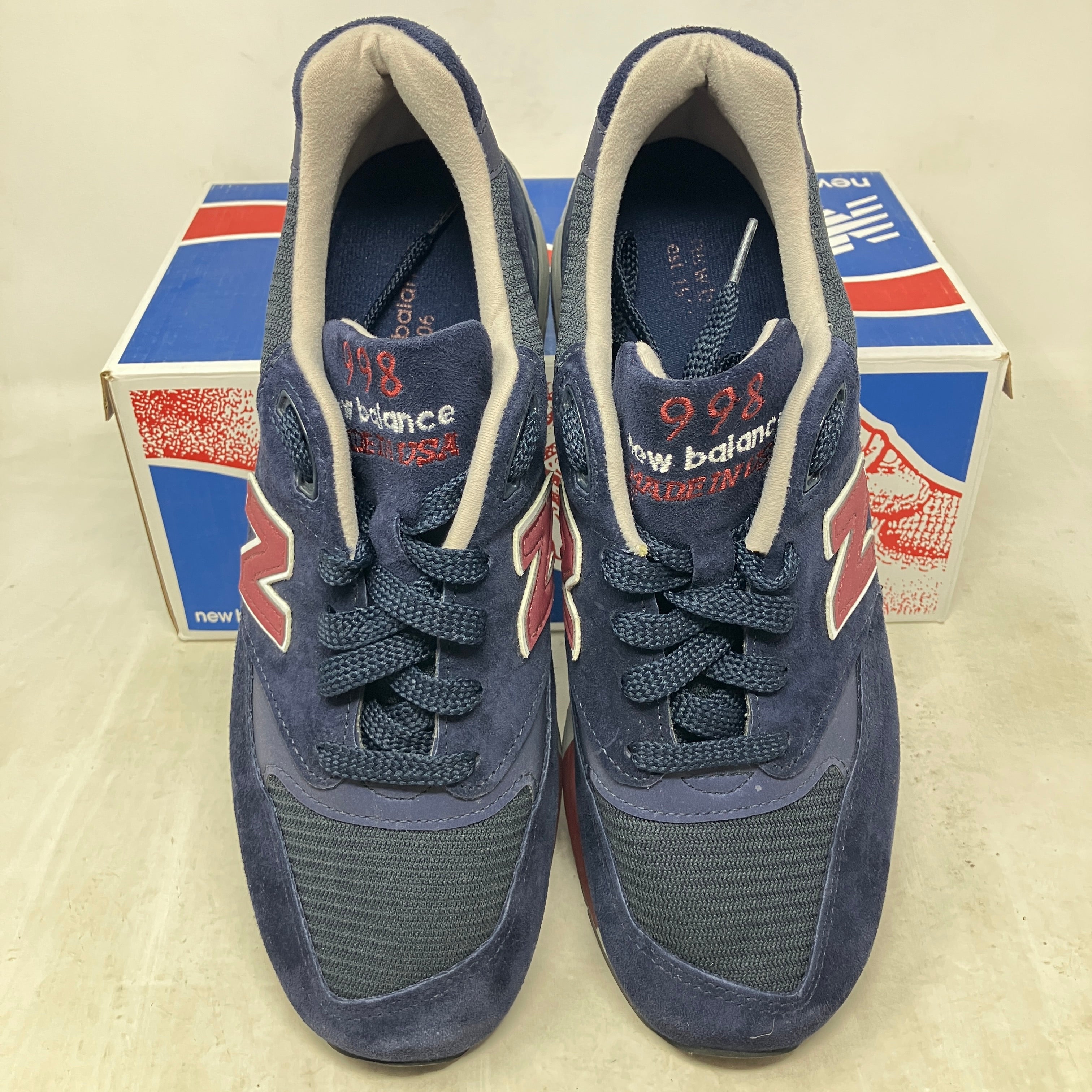 New Balance 998 Made in USA Navy Burgundy