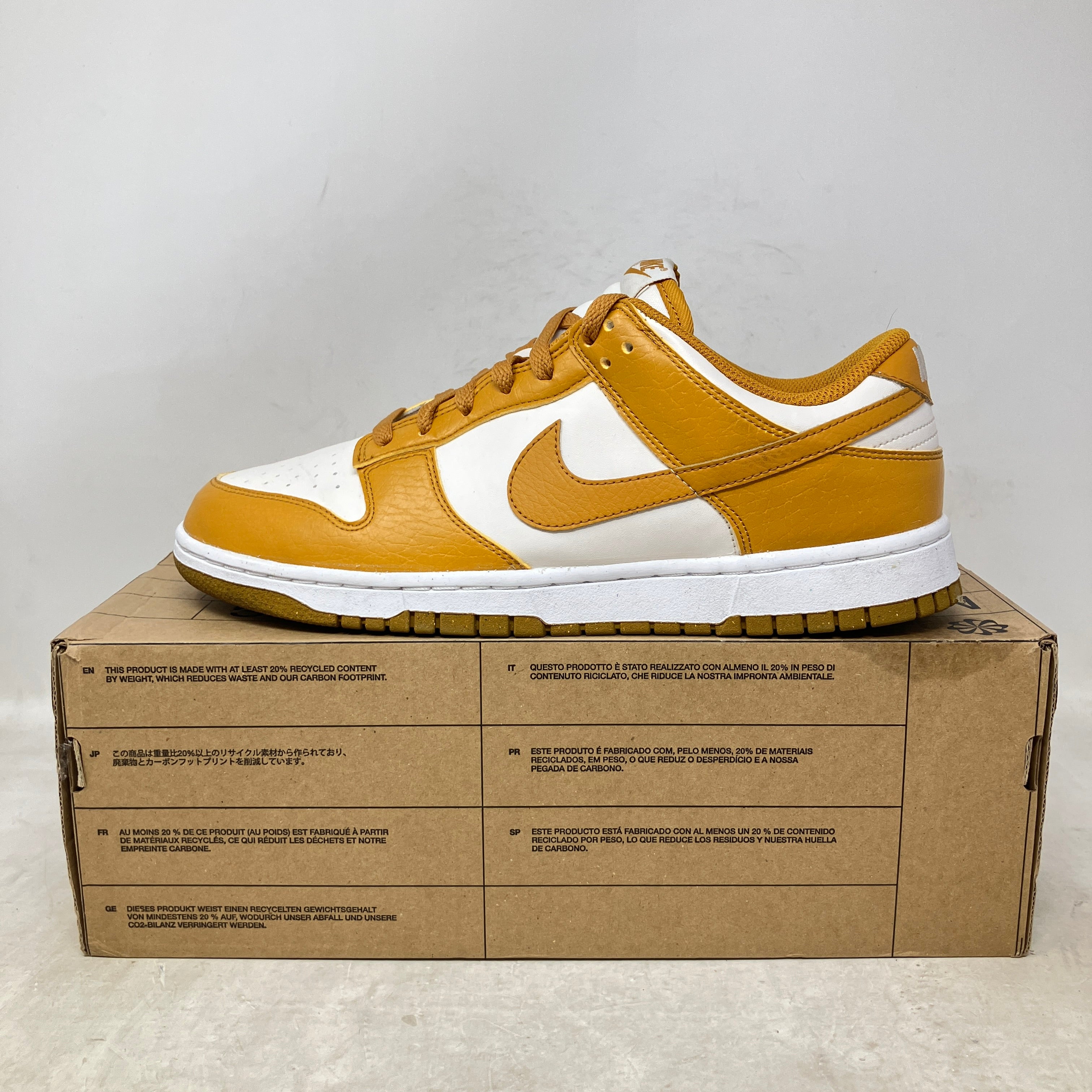 Nike Dunk Low Next Nature Phantom Gold Suede (Women's)